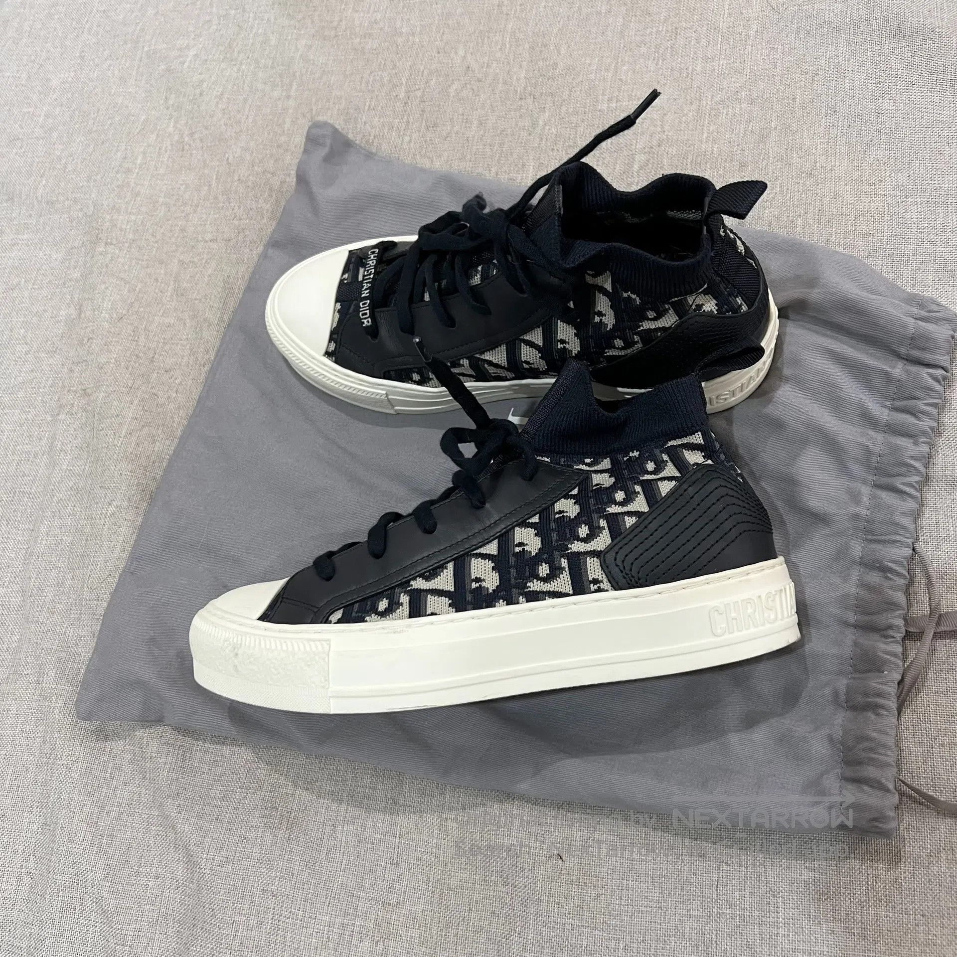 Dior Dior Knitted vintage pattern; thick-soled canvas shoe sole Size US 6 / IT 36 - 1 Thumbnail