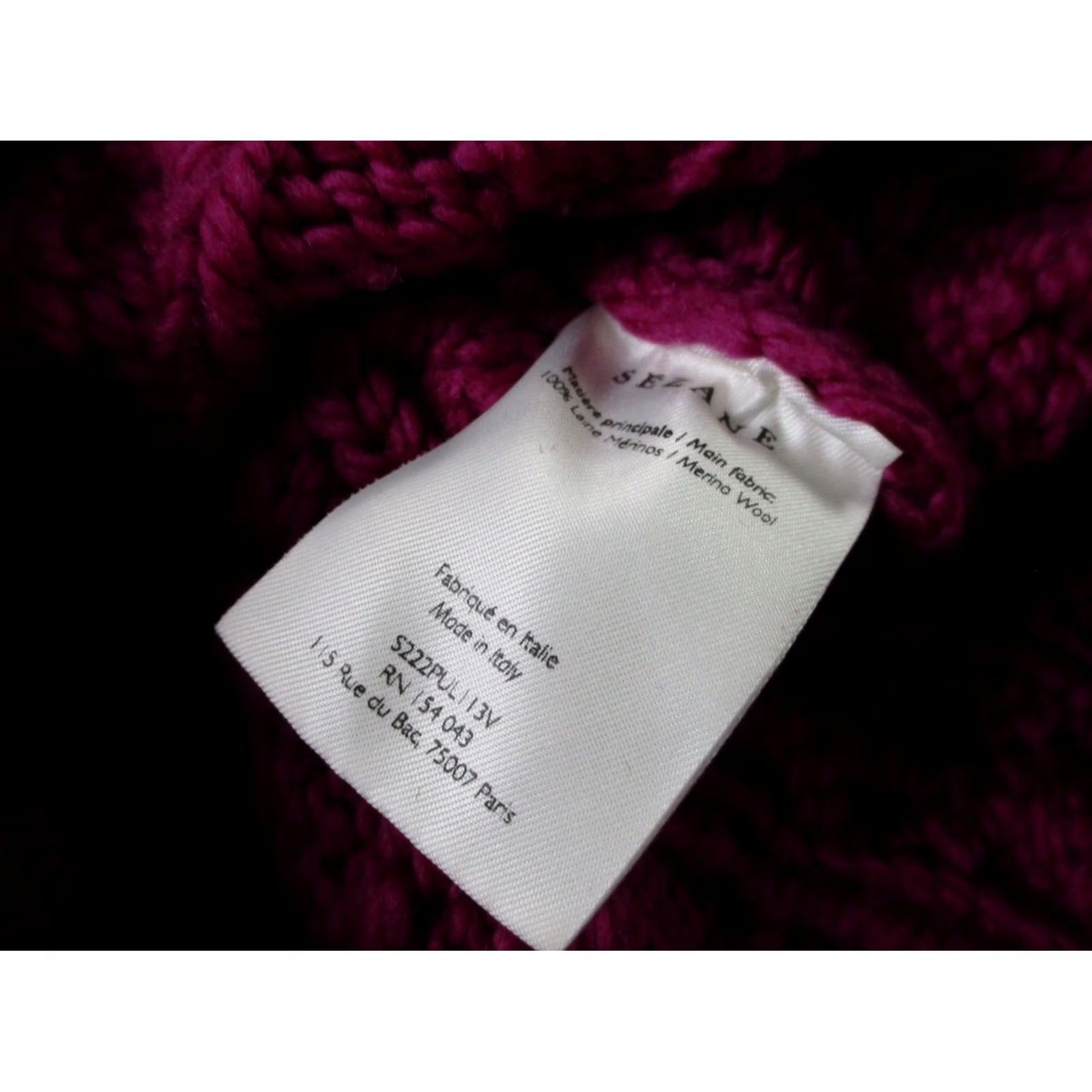 Vintage VINTAGE La Maille Sezane Sweater Womens S Wool Chunky Cable Knit Pullover Classic Size S / US 4 / IT 40 - 7 Thumbnail