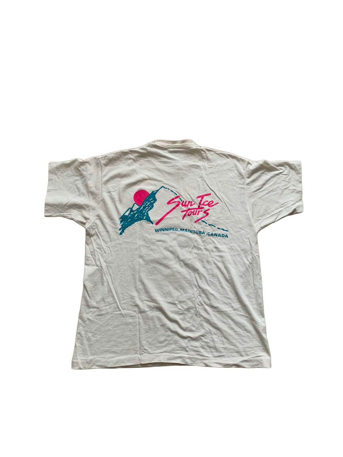 Fruit Of The Loom × Vintage 90s Fruit of the Loom Winnipeg Canada Tourist T-Shirt Size US XL / EU 56 / 4 - 3 Thumbnail