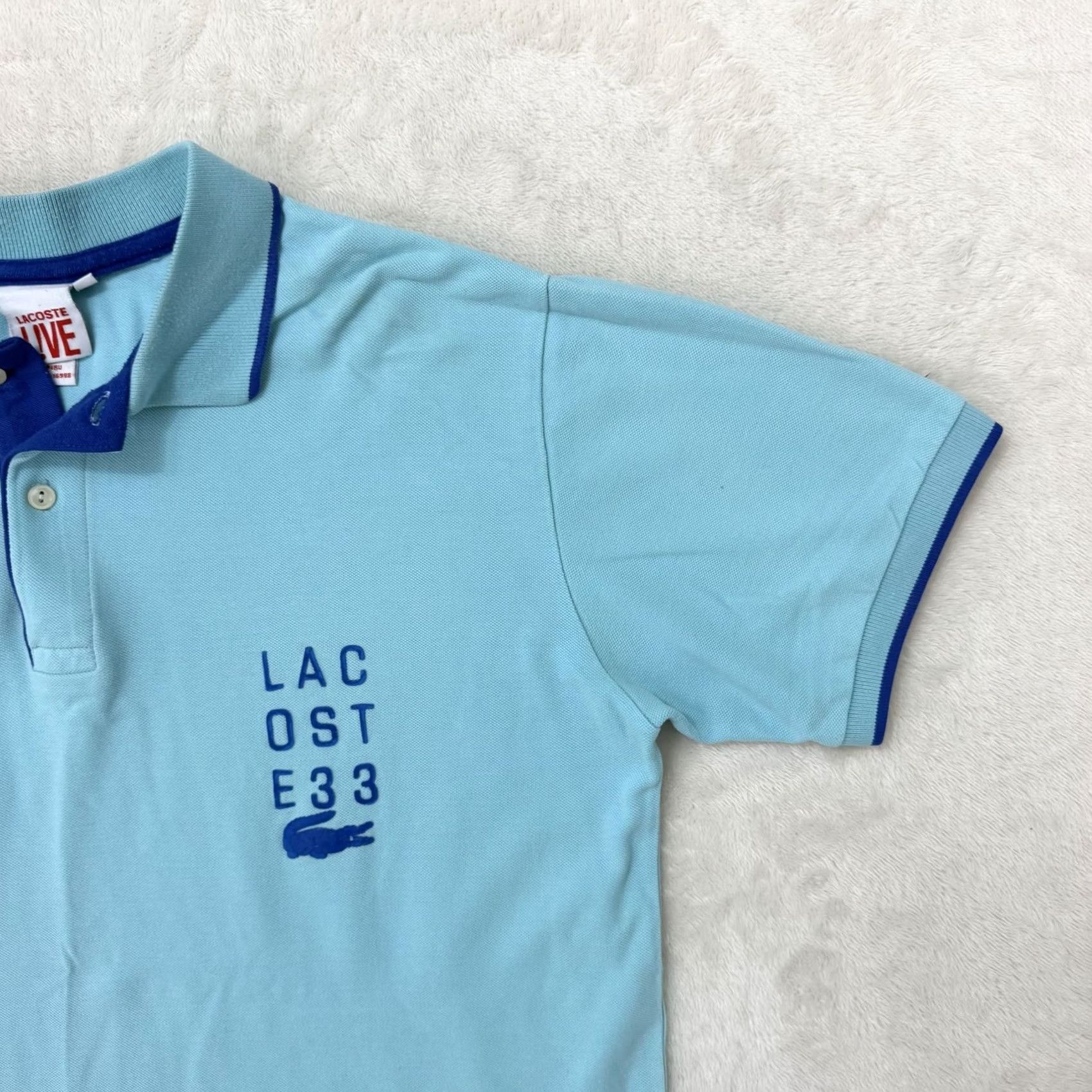Lacoste Lacoste Live Polo Shirt Mens 2XL Blue Contrast Collar Logo Pique Cotton Shirt Slim Regular 100% Cotton Casual Mens Size US XXL / EU 58 / 5 - 4 Thumbnail