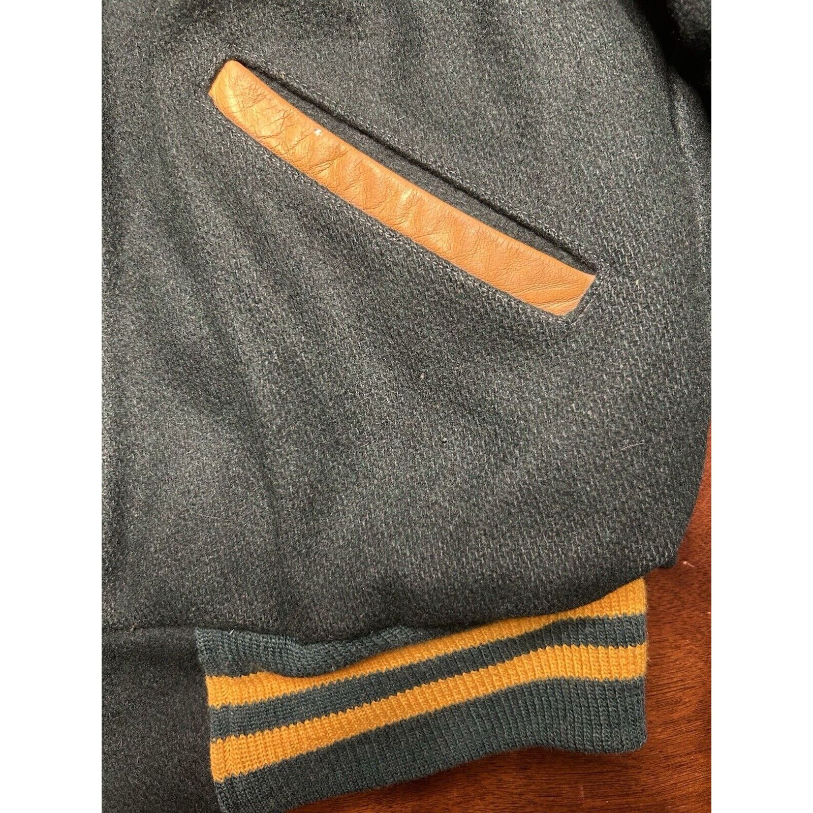 Vintage 1960s Butwin Talon Zipper Hooded Letterman Varsity Jacket Size US XS / EU 42 / 0 - 14 Thumbnail