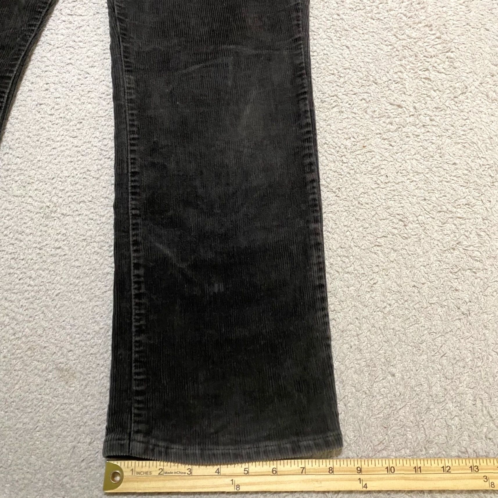Chaps Chaps Jeans 12P Petite Gray Corduroy Straight Mid Rise 5-Pocket Design Womens Bagged? Size 34" / US 12 / IT 48 - 5 Thumbnail