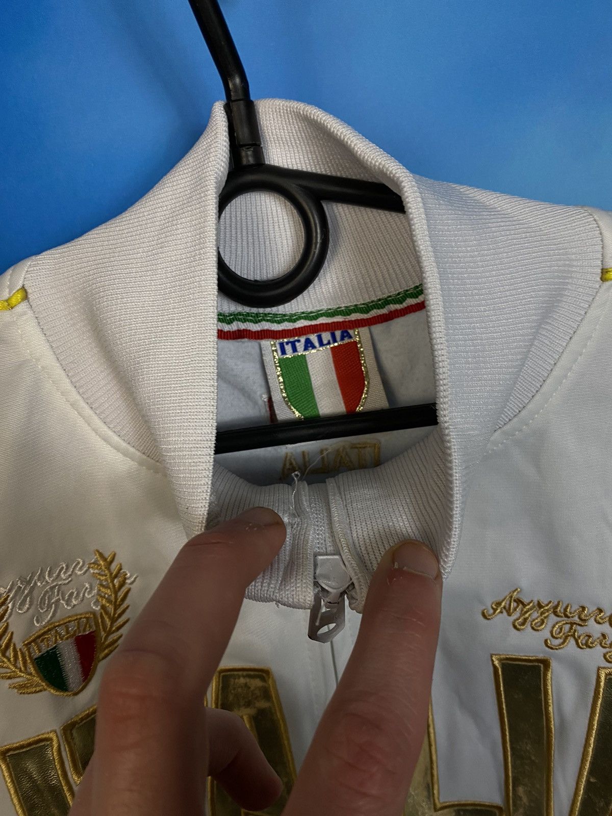 Vintage ❗️Italy golden logo light jacket jersey Size US M / EU 48-50 / 2 - 4 Thumbnail