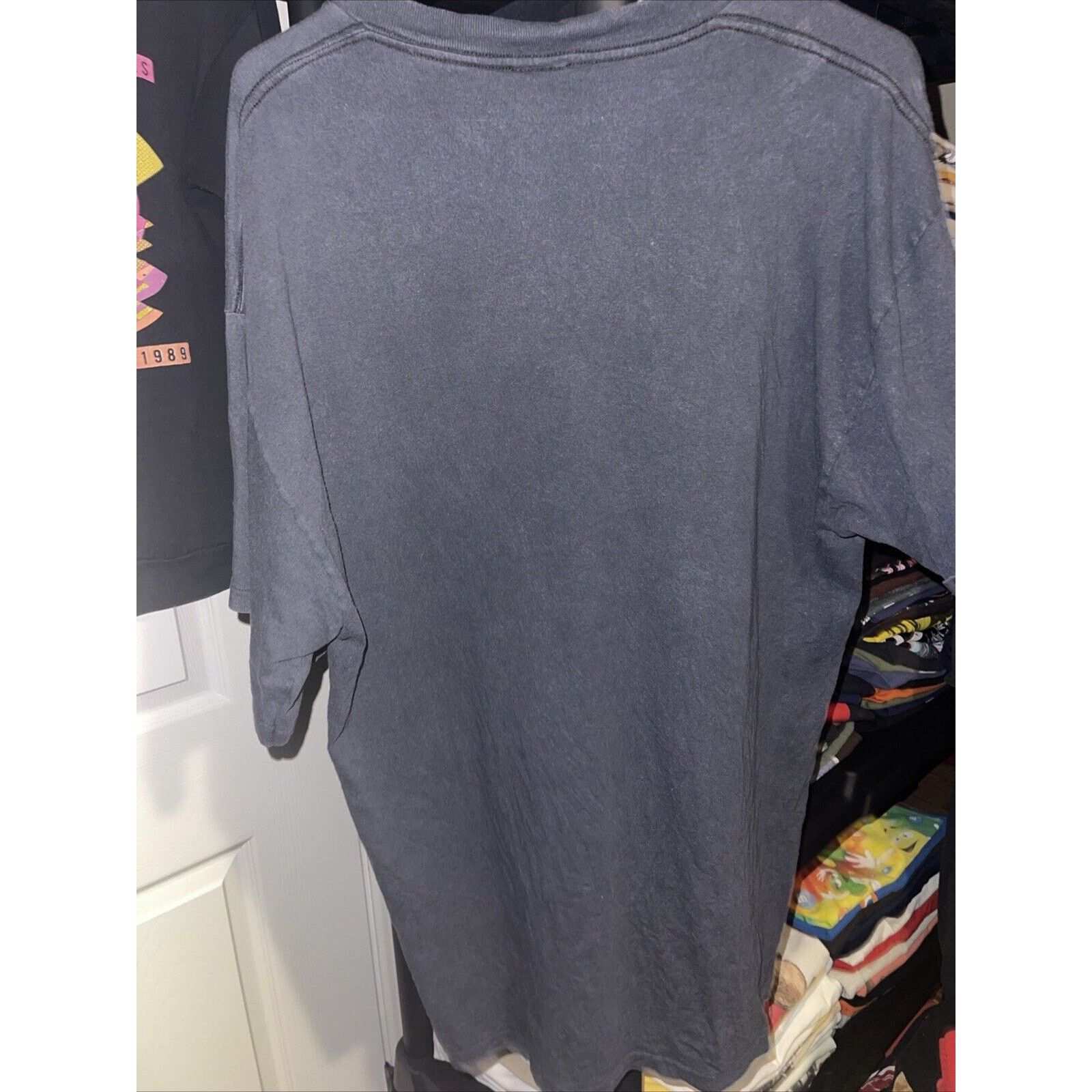 Nike Vintage RARE 90s Nike Jordan Shirt Jump Man Gray Tag Size US L / EU 52-54 / 3 - 3 Thumbnail