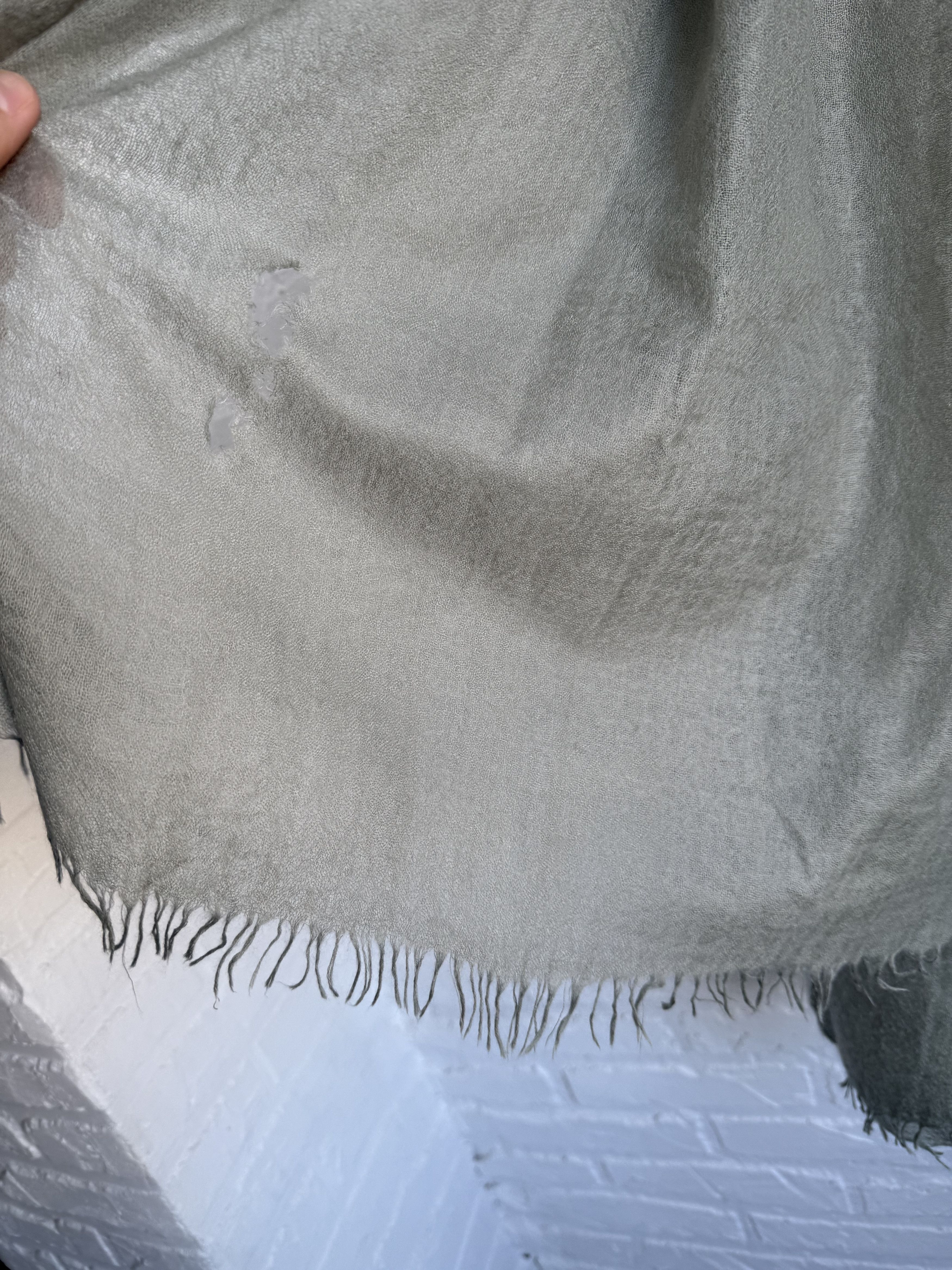 Brunello Cucinelli Brunello Cucinelli cashmere silk big scarf pistachio green Size ONE SIZE - 6 Thumbnail