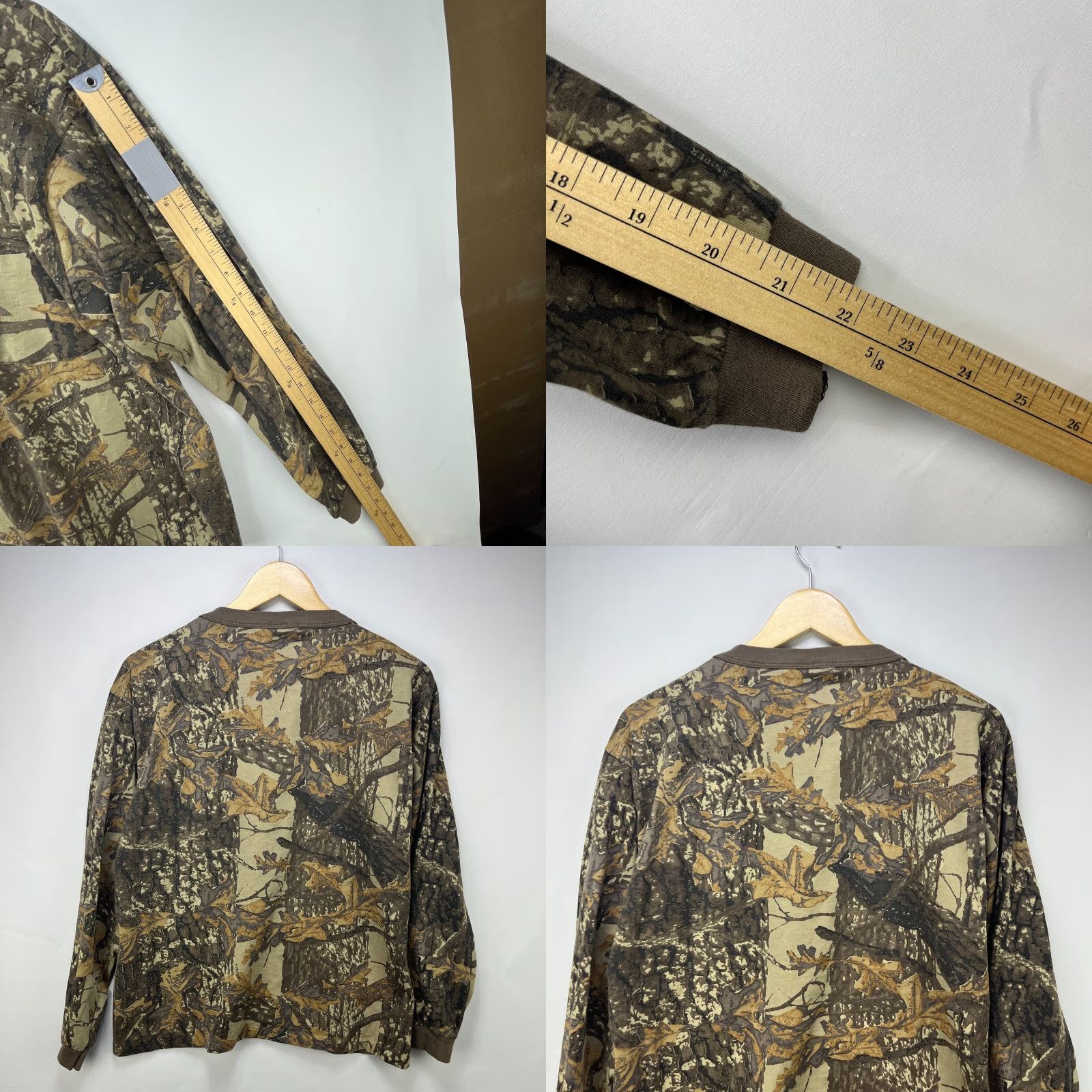 Realtree VINTAGE Realtree Camo Long Sleeve Shirt Large Made in USA Men's T-Shirt, Green, 80s, 90s? Size US L / EU 52-54 / 3 - 8 Thumbnail