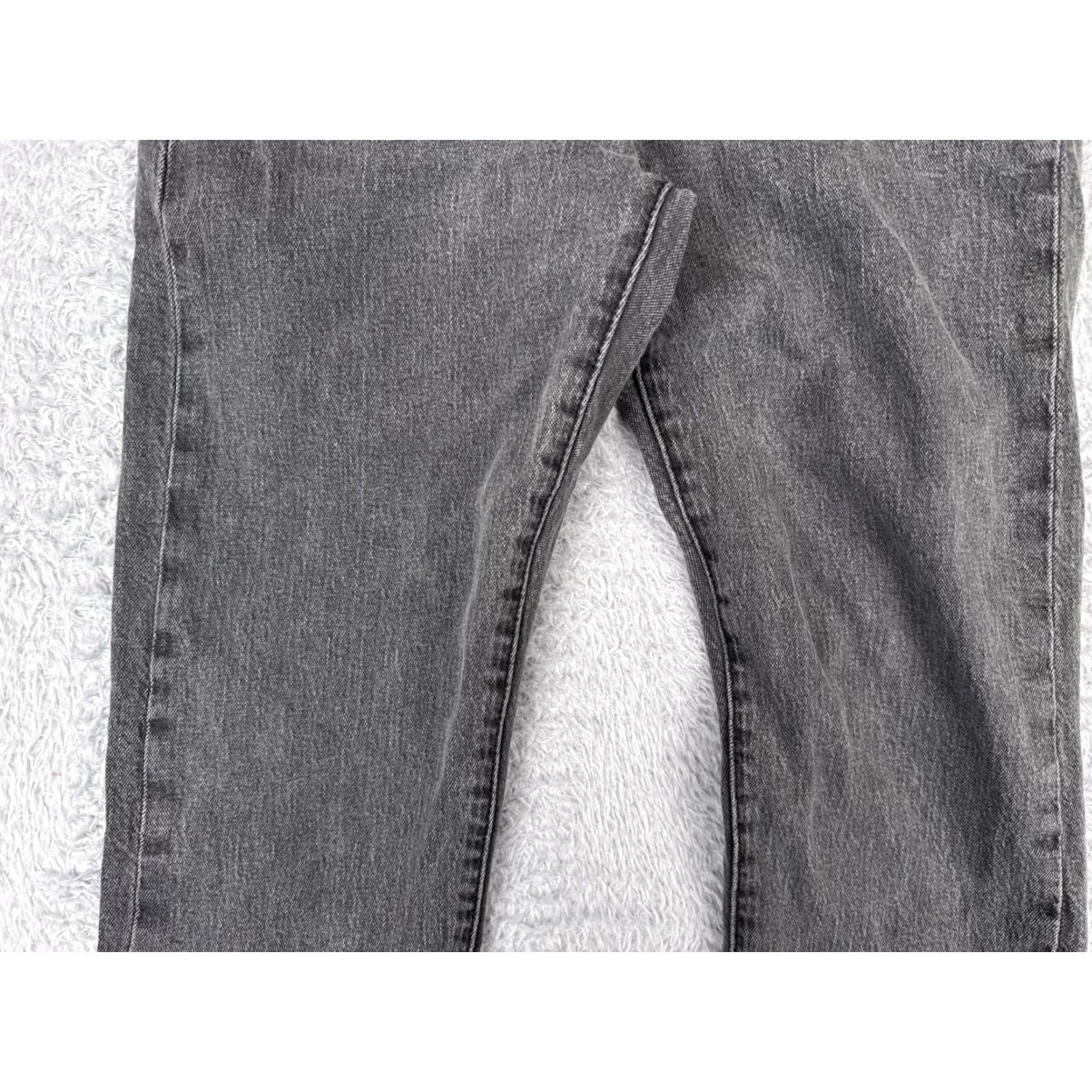 Levi's Levi's Premium Jeans Black Denim 30x29 Cotton 512 Big E Adult Size US 30 / EU 46 - 3 Thumbnail