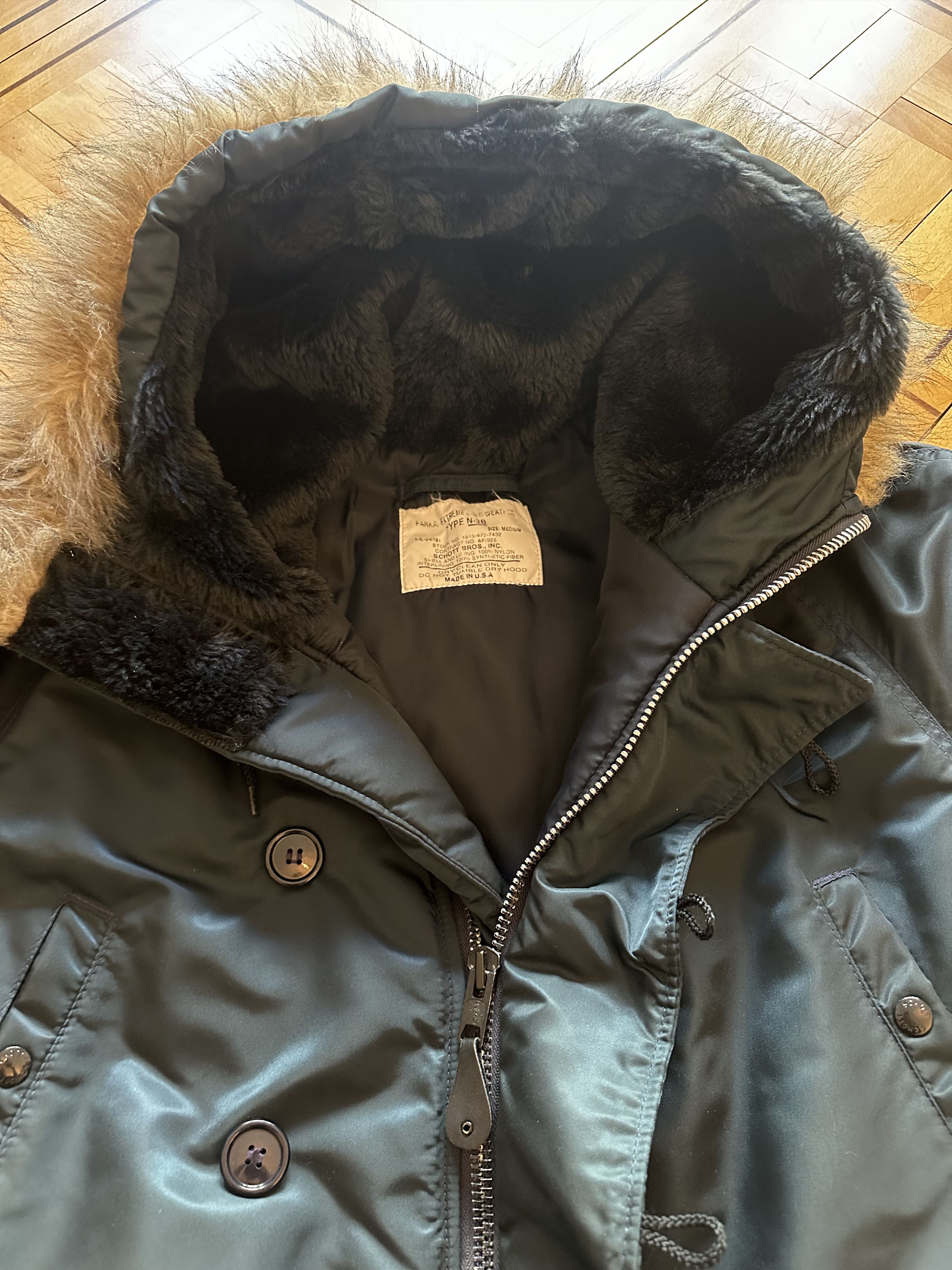 Schott Schott N-3B Parka Jacket Size US M / EU 48-50 / 2 - 3 Thumbnail