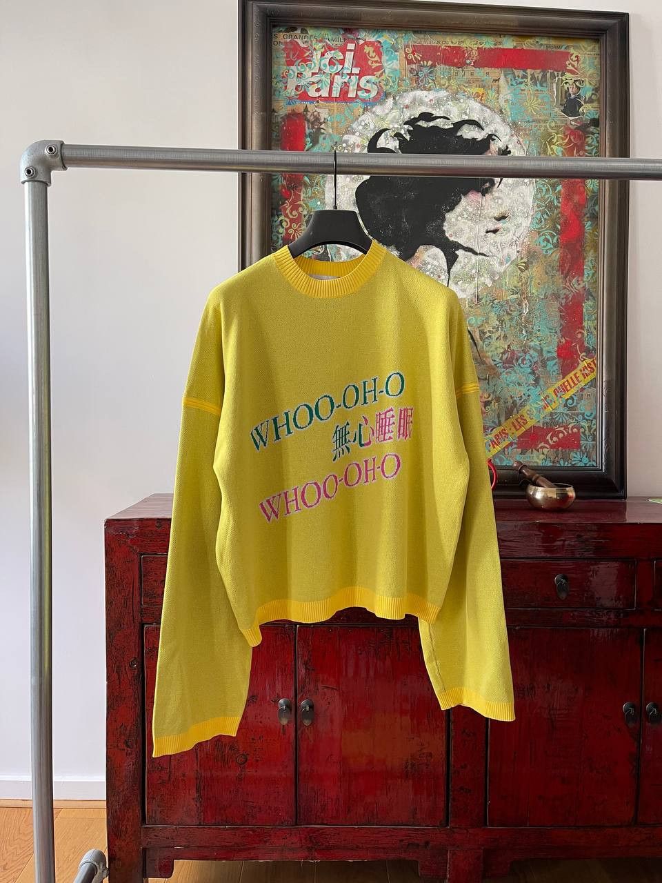 image of Ground Zero Bell Sleeves Sweatear in Yellow, Women's (Size Small)