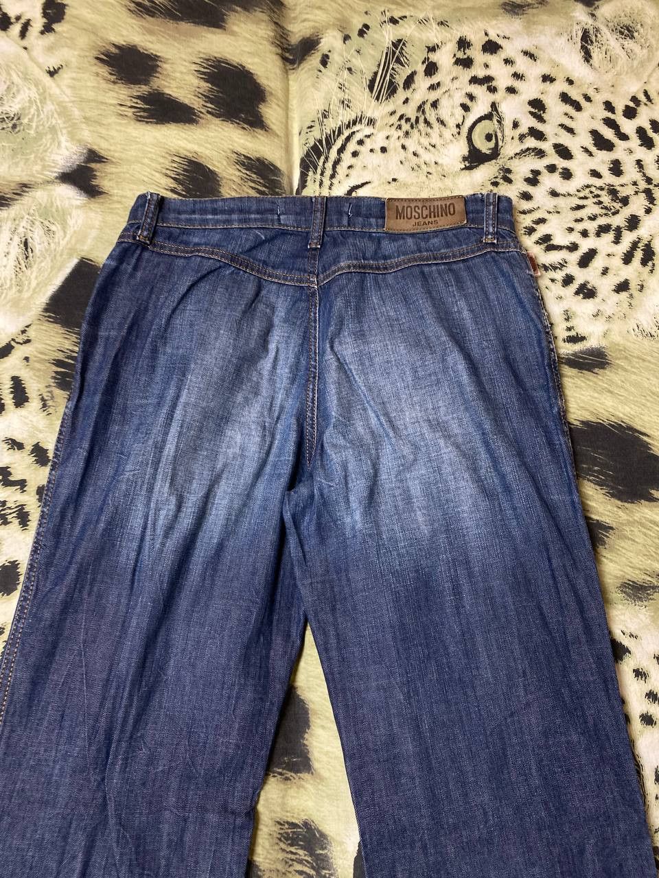 Moschino × Vintage Y2K MOSCHINO Jeans Flared Low Rise Sexy Jeans Glamour 00s Size 27" / US 4 / IT 40 - 18 Thumbnail