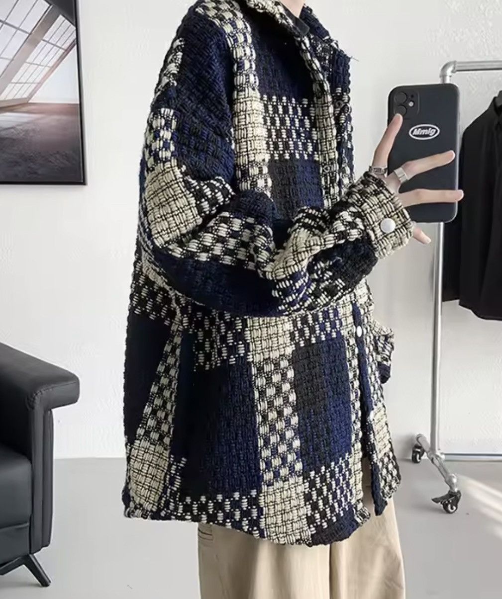 Japanese Brand Casual Plaid Knit Jaet Size US XXL / EU 58 / 5 - 9 Thumbnail
