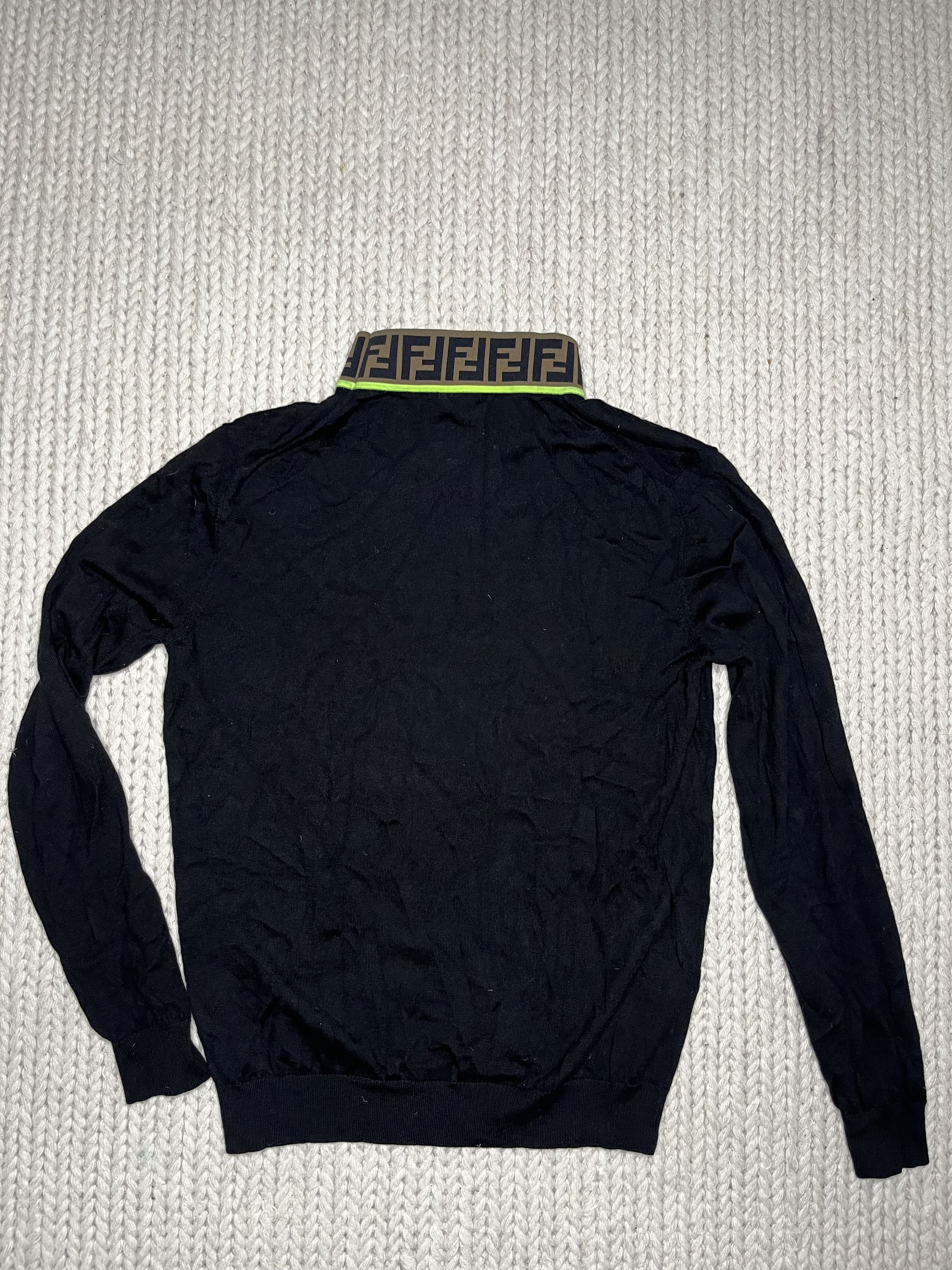 Fendi Wool sweatshirt Fendi Black Size US L / EU 52-54 / 3 - 2 Thumbnail