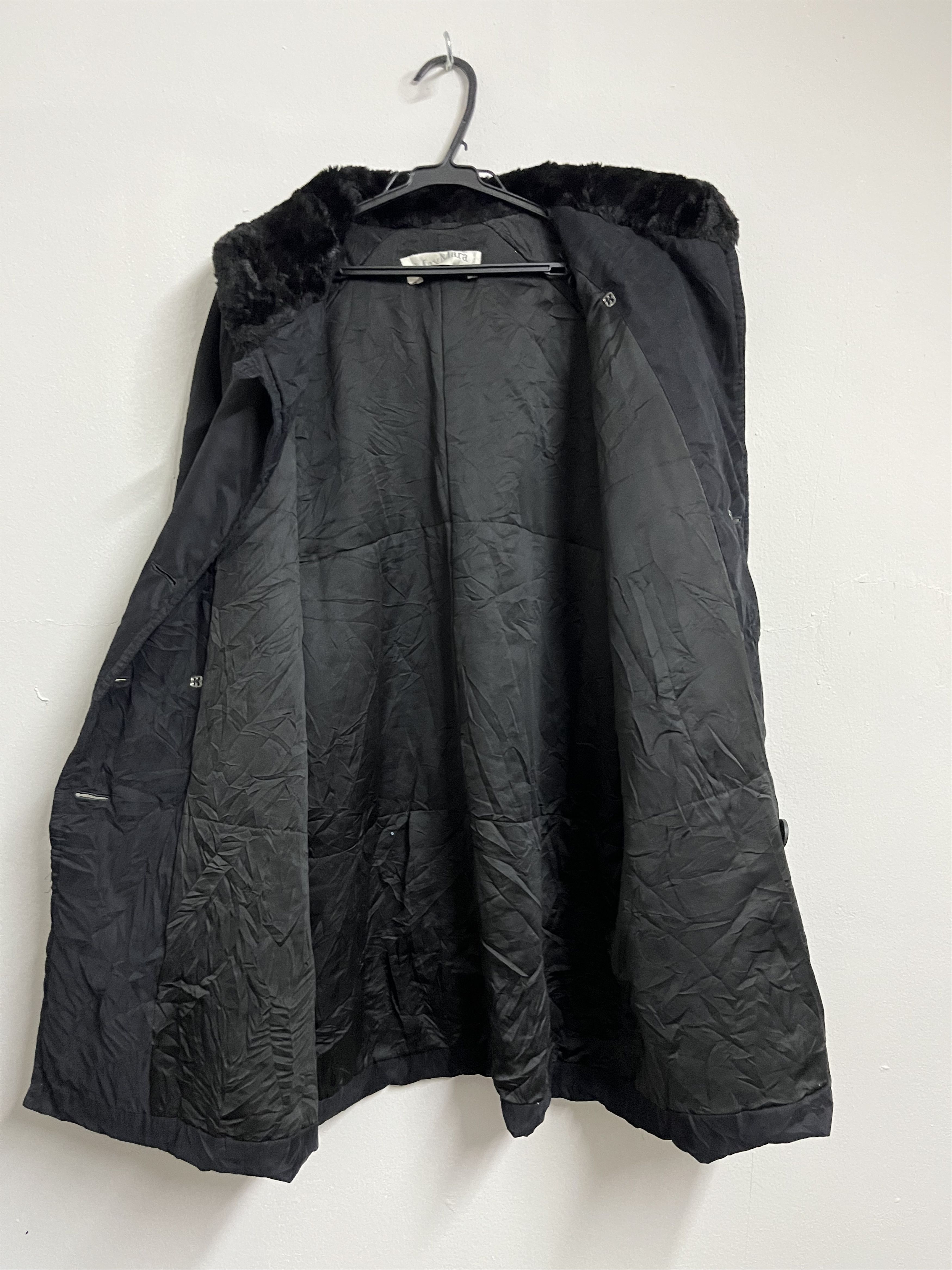Bcbgmaxazria 🔥 True Vintage 80s MAX MARA Fur HEAVY COAT MADE IN ITALY Size US L / EU 52-54 / 3 - 8 Thumbnail