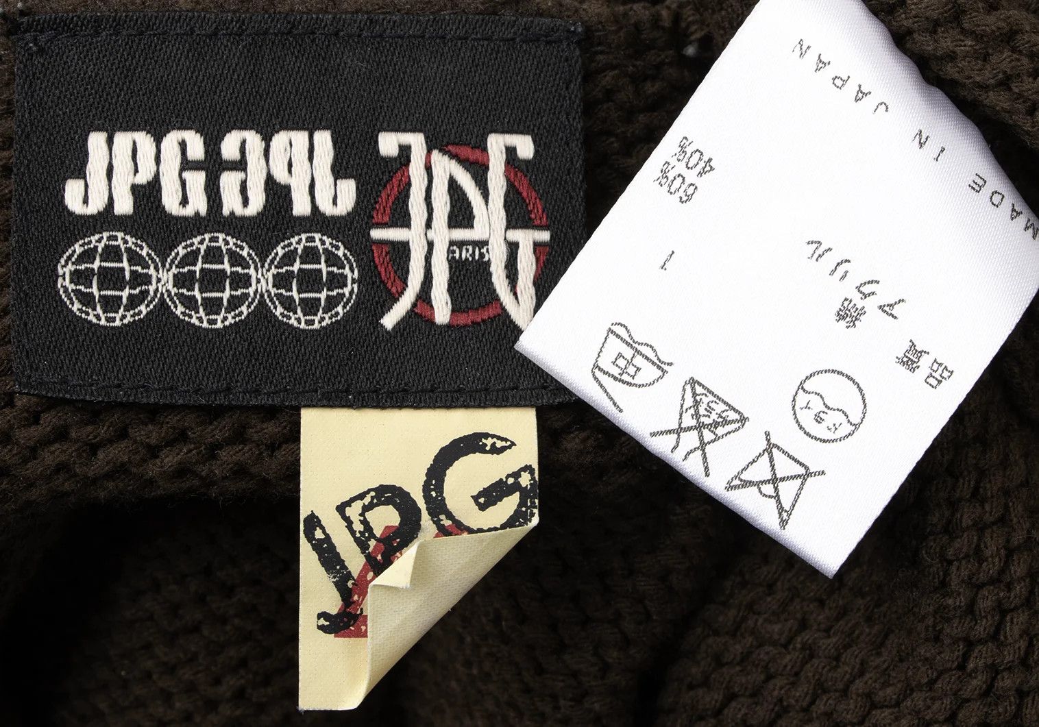 Jean Paul Gaultier Double Zip Knit with Openwork Sleeves in Brown 48 Size US M / EU 48-50 / 2 - 19 Thumbnail