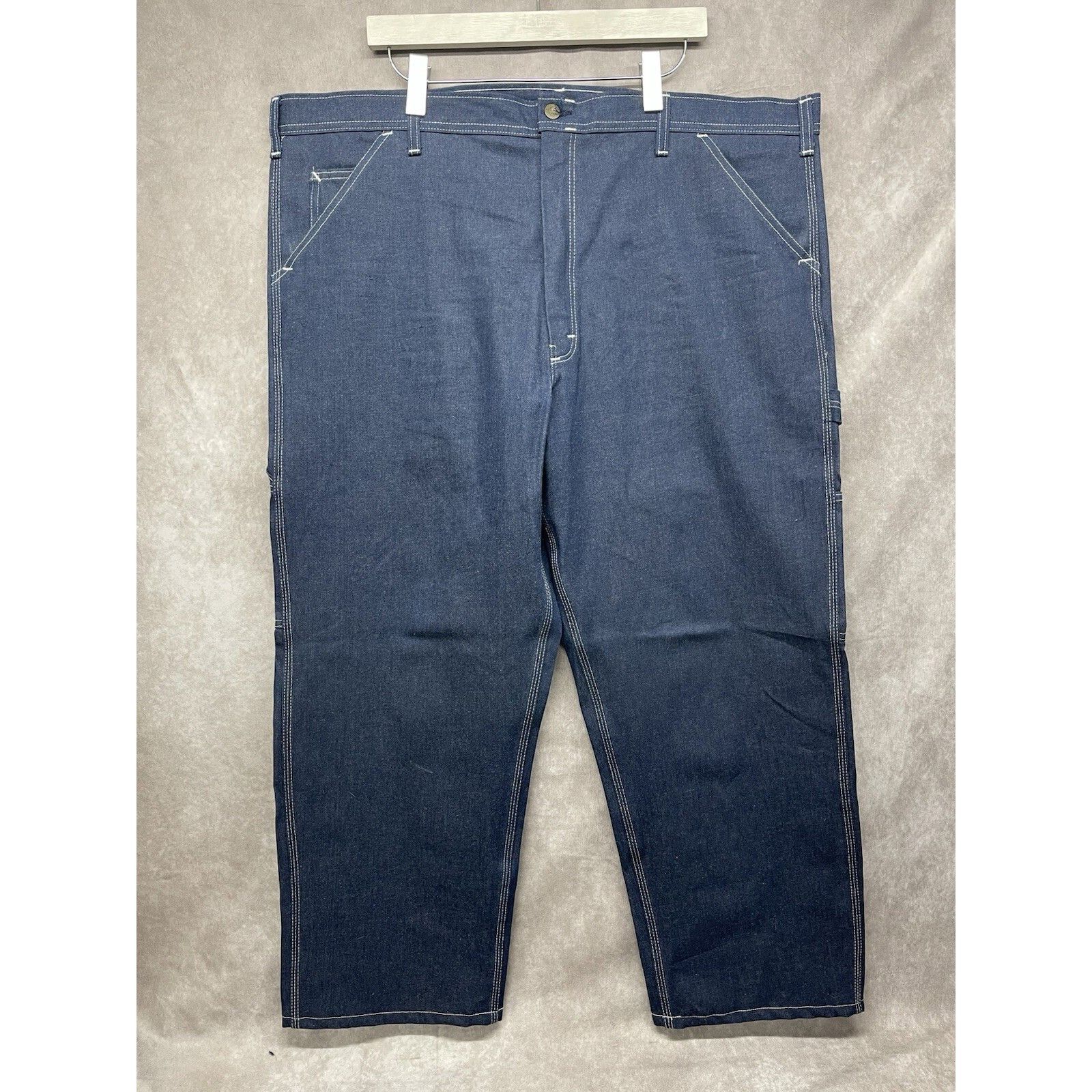Stan Ray VTG CUSTOM STAN RAY CARPENTER PAINTER OG RAW BLUE DENIM JEAN Size US 44 / EU 60 - 2 Thumbnail