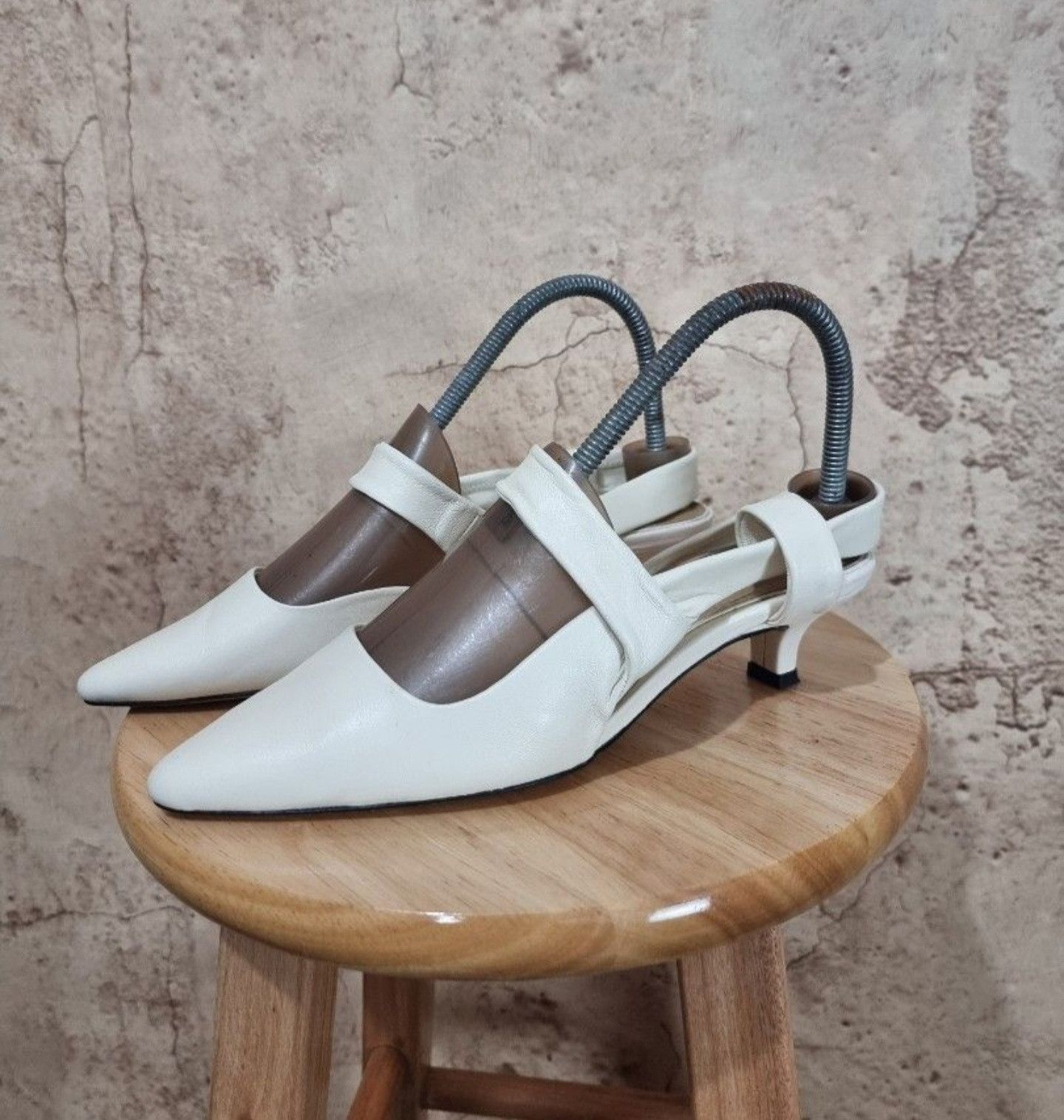 The Row The Row Coco Twist Leather Sling back heels Size US 5 / IT 35 - 3 Thumbnail