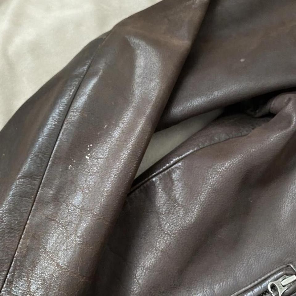Daytona Daytona Buffalo Leather Jacket – Brown Size US XXL / EU 58 / 5 - 7 Thumbnail