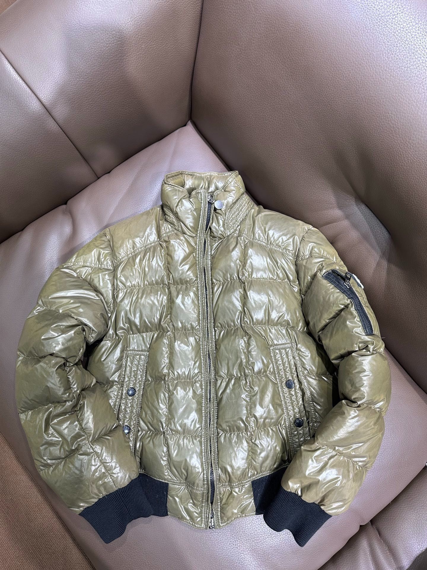 Moncler Moncler Down Green Heavy Coat 44.5 Men Size US L / EU 52-54 / 3 - 1 Thumbnail