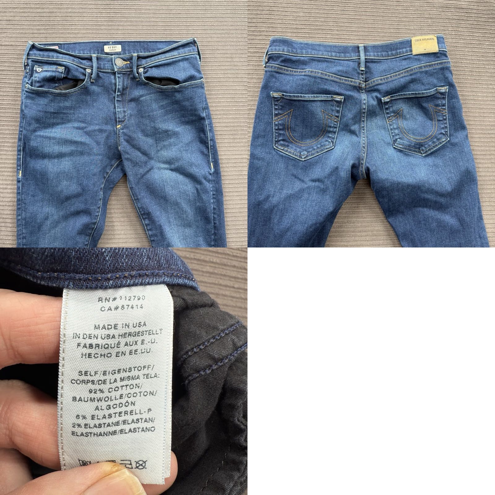 True Religion True Religion Jeans Women Slim Denim Blue 26 Cotton Mid-Rise Inseam 24 Logo USA Button Zip Variety: Shirt, Pants, Jeans? Size 26" / US 2 / IT 38 - 8 Thumbnail