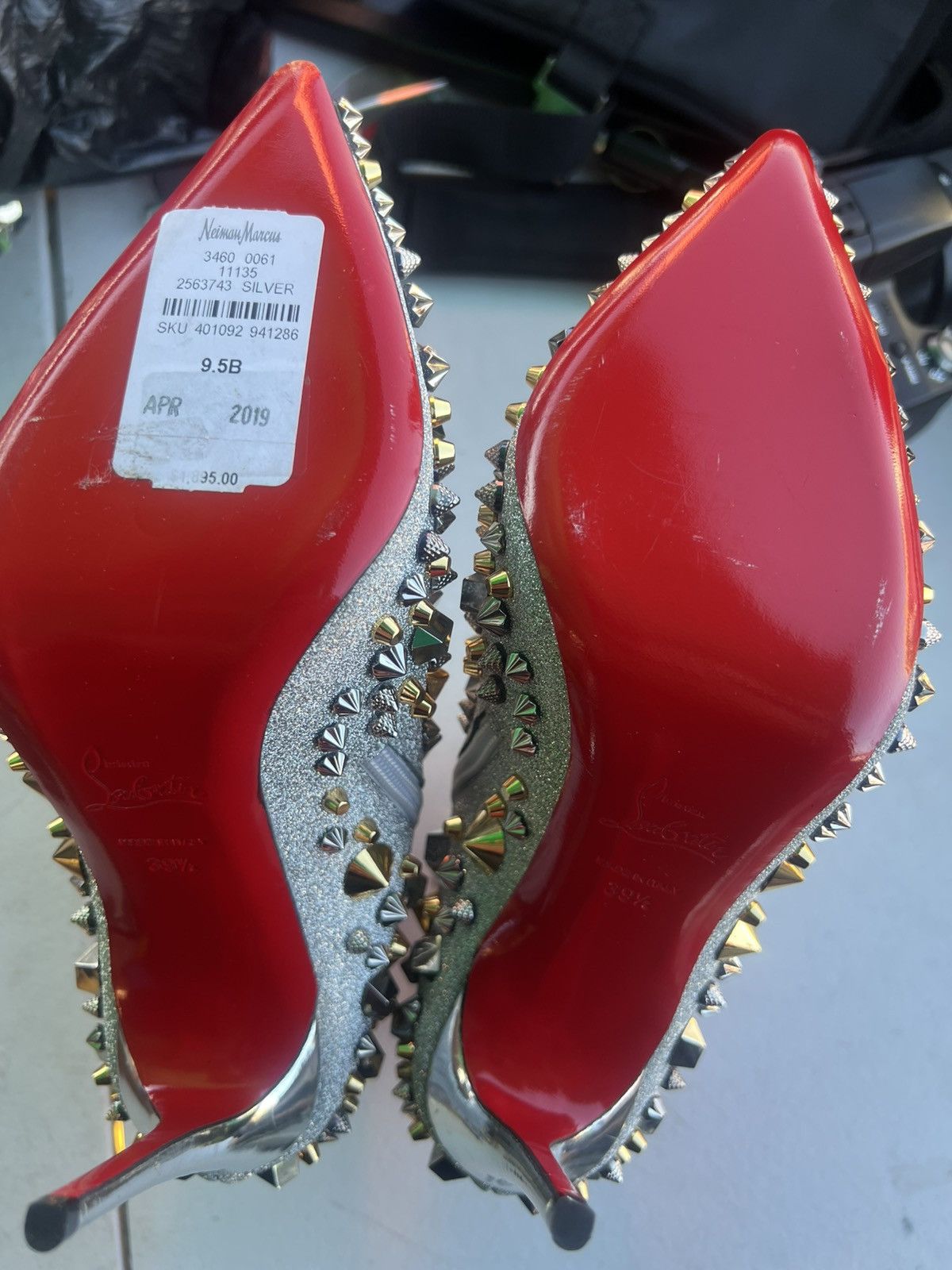 Christian Louboutin Christian Louboutin So Full Kate 100 glitter studded boots Size US 9.5 / IT 39.5 - 6 Thumbnail