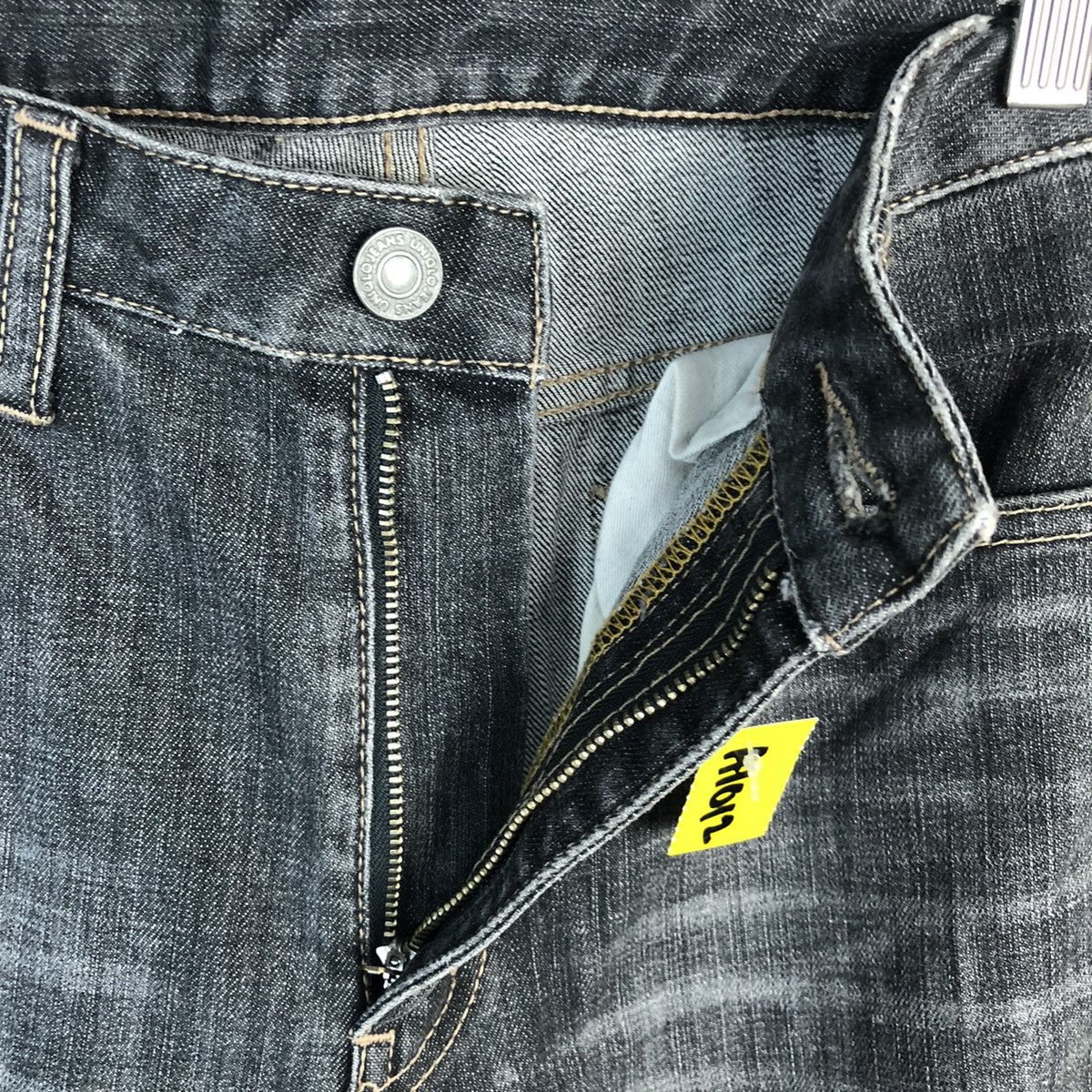 Japanese Brand Uniqlo japan Black ripped Distressed Denim Pants #A1012 Size US 28 / EU 44 - 14 Thumbnail