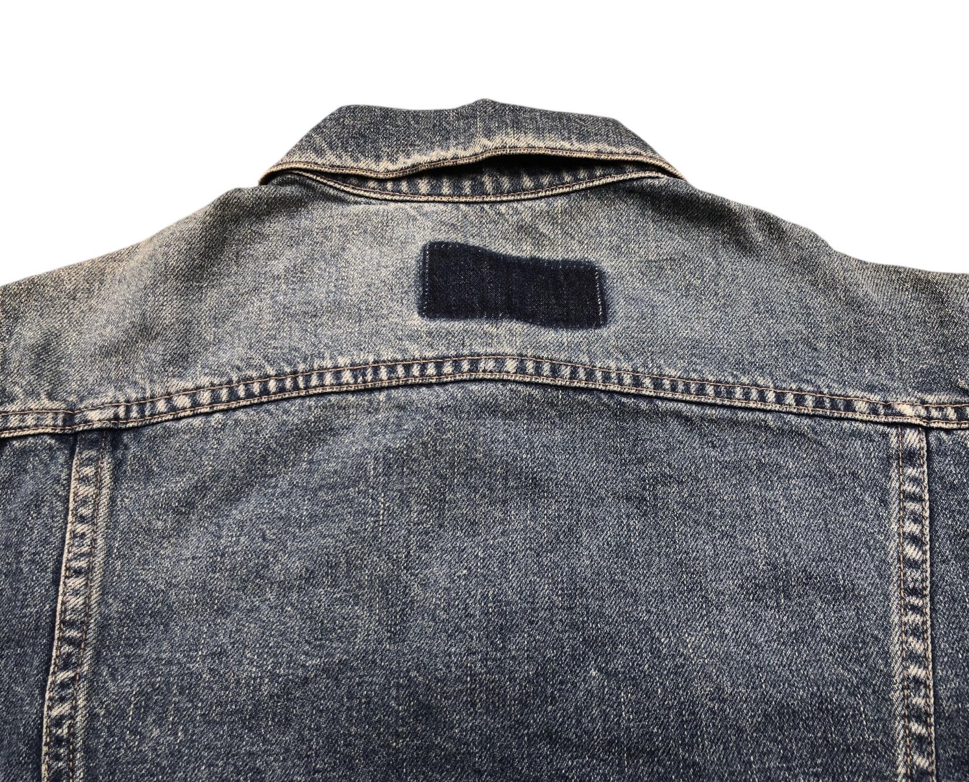 Gucci 💯Vintage GUCCI TOM FORD 00s Blue Cropped Denim Jacket Shirt Size S / US 4 / IT 40 - 7 Thumbnail