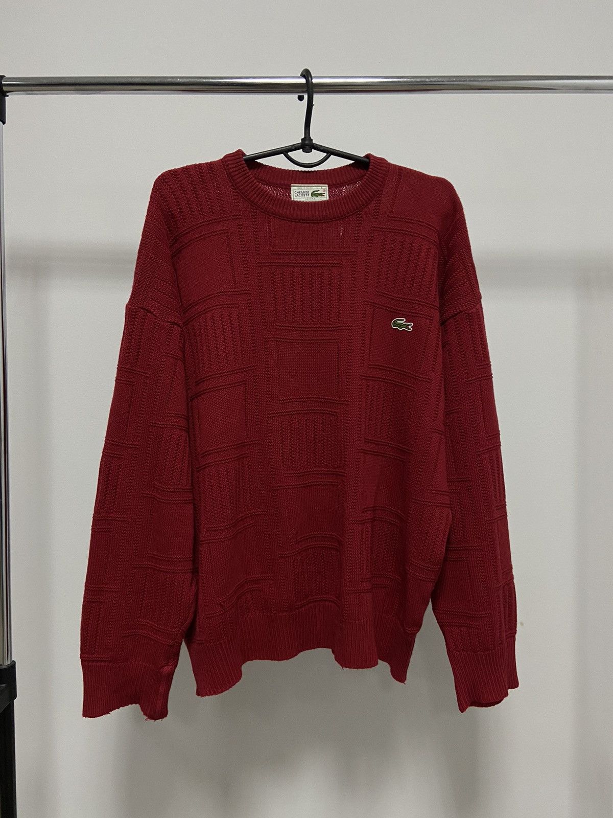 Lacoste × Vintage Lacoste Chemise Vintage Sweater Knitted Small Logo France Size US L / EU 52-54 / 3 - 1 Thumbnail
