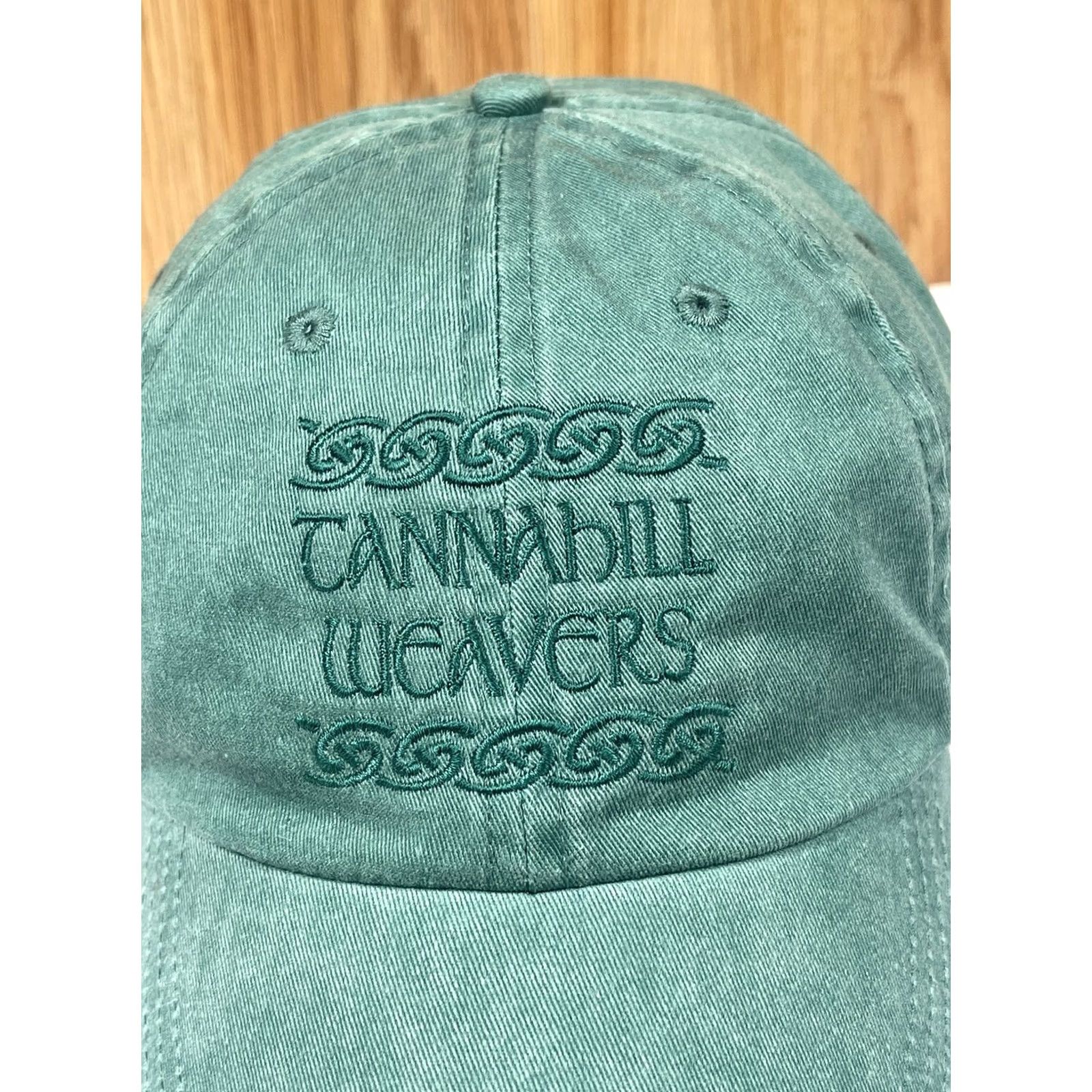 Anvil VINTAGE Anvil Canabill Weavers Adjustable Strap Back Hat Cap One Size Fits Most Green Size ONE SIZE - 2 Thumbnail