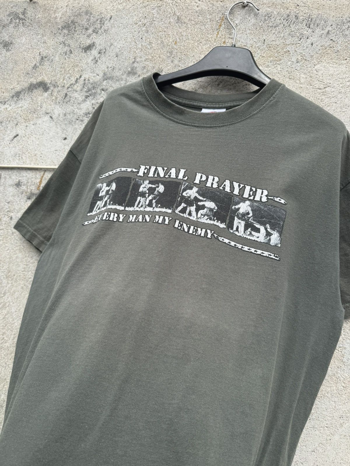 Band Tees Vintage FINAL PRAYER MY ENEMY Hardcore Punk Band Tee Faded Size US L / EU 52-54 / 3 - 3 Thumbnail