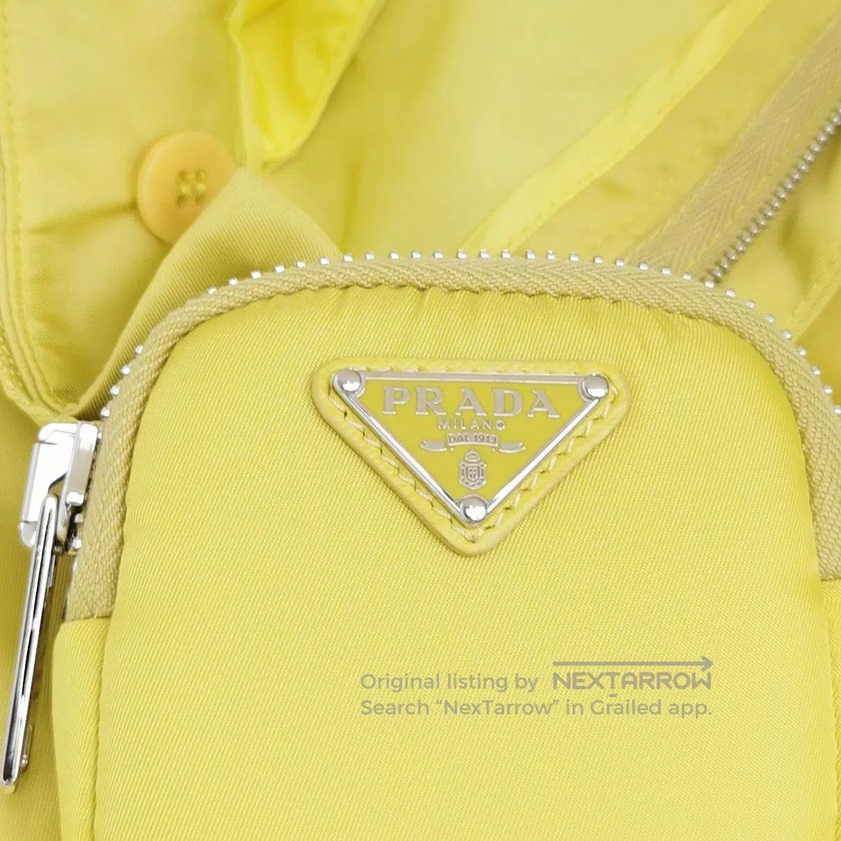 Prada Prada Yellow Belted Shorts Size 4. Size 39" - 3 Thumbnail