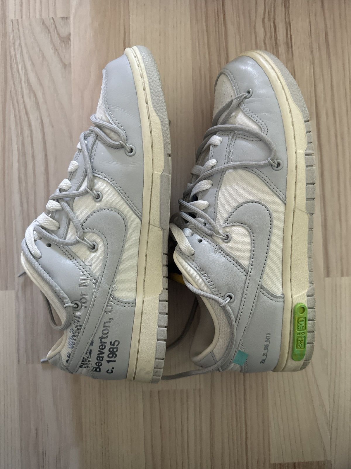 Nike × Off-White Nike x Off-White Dunk Low Lot 23 Size 42 Size US 8.5 / EU 41-42 - 3 Thumbnail