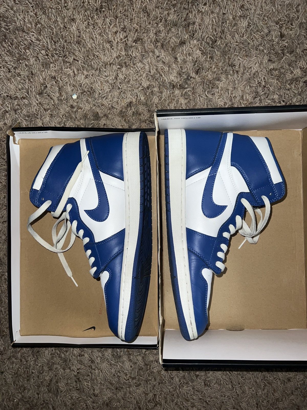 Jordan Brand × Nike Jordan 1 High Storm Blur Size US 12 / EU 45 - 8 Thumbnail
