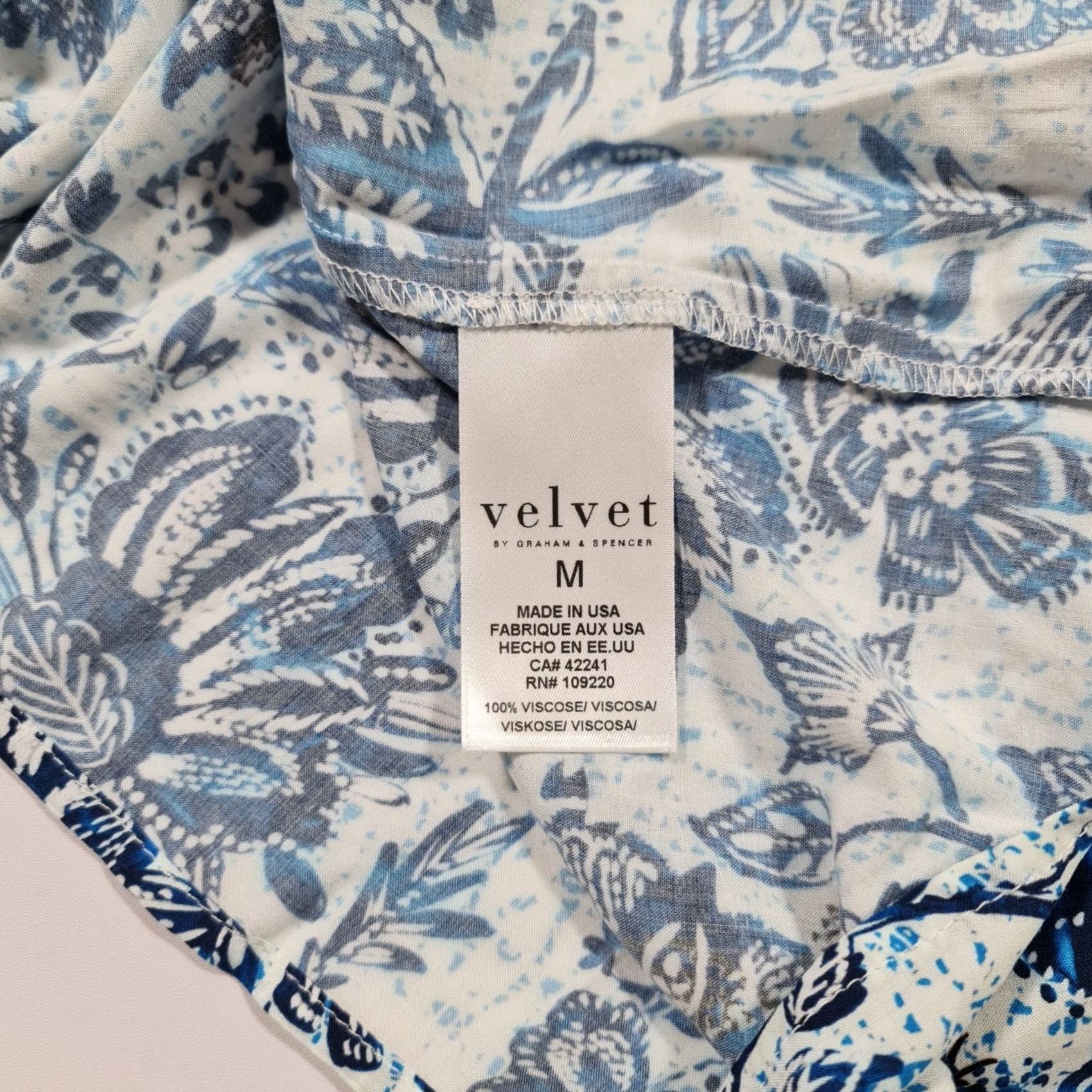 Velvet Velvet by Graham & Spencer Dress Womens Midi Floral Sleeveless Tank Blue M Size M / US 6-8 / IT 42-44 - 6 Thumbnail
