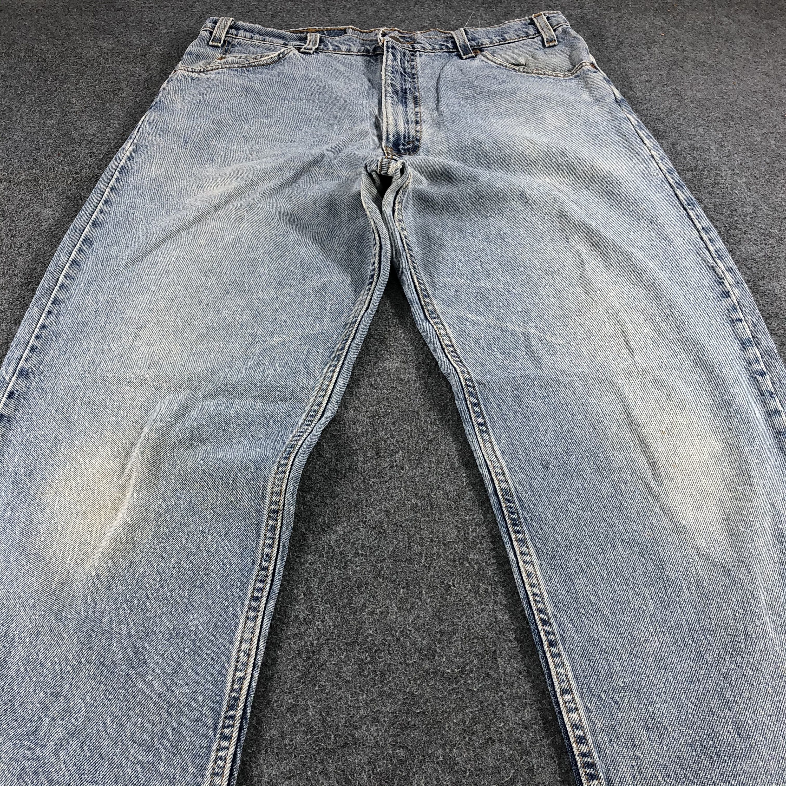 Levi's Vintage 90s Light Wash Levis Jeans-J1233 Size US 35 - 4 Thumbnail