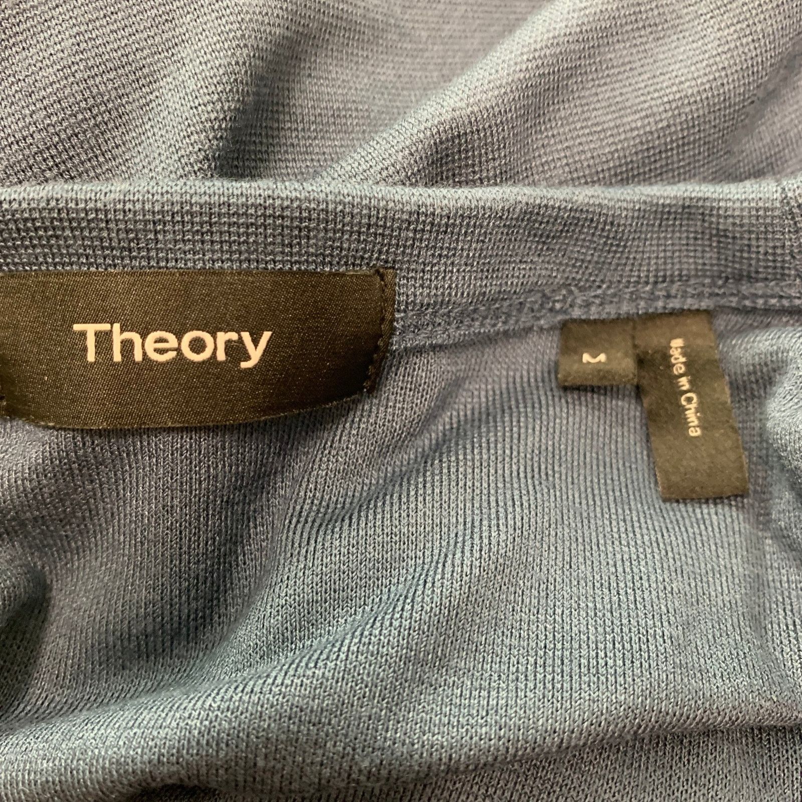 Theory THEORY Size M Blue Modal Blend Jersey T-shirt Size US M / EU 48-50 / 2 - 6 Thumbnail