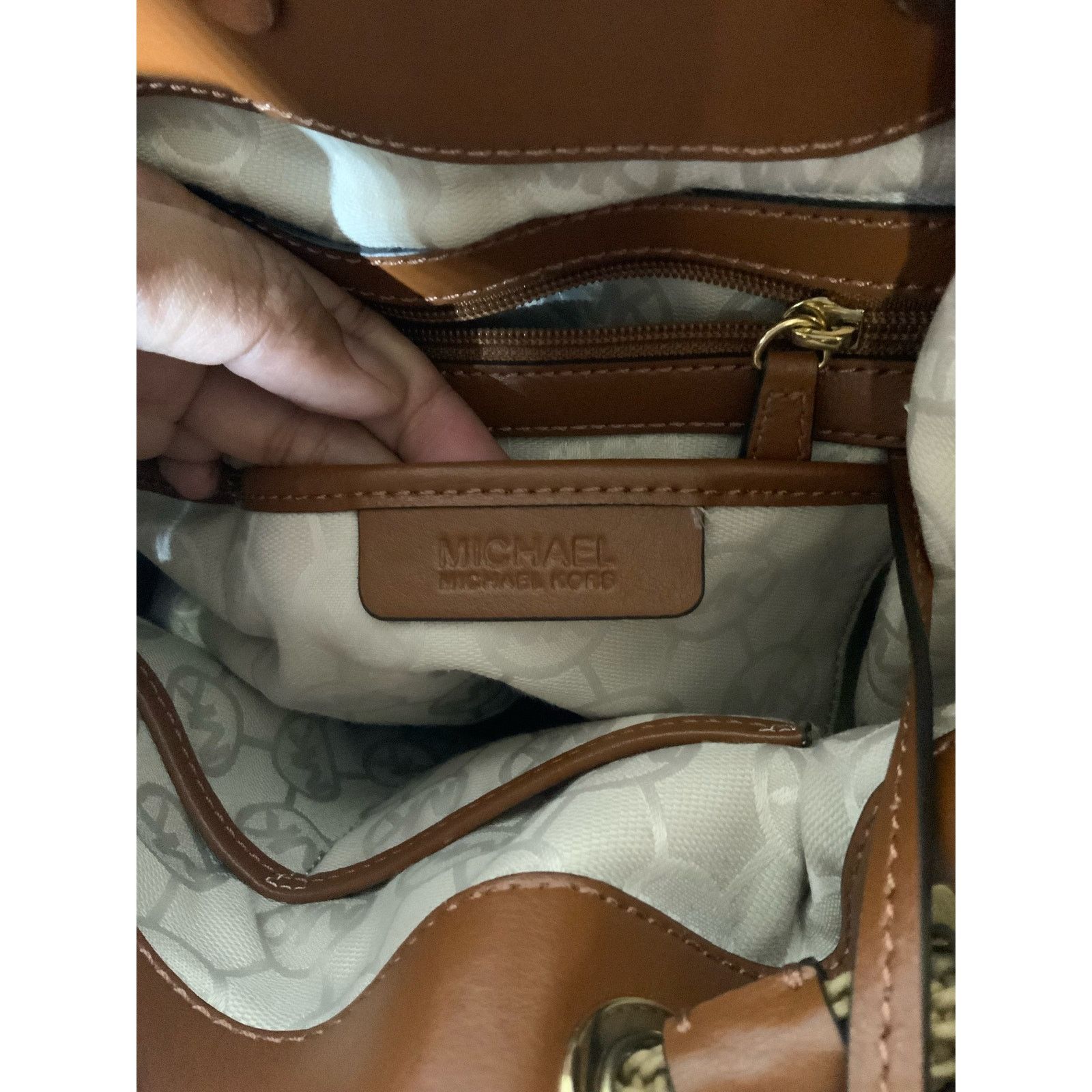 Michael Kors Michael Kors Marina Large Gathered Tote Hobo Bag Canvas USED Size ONE SIZE - 4 Thumbnail