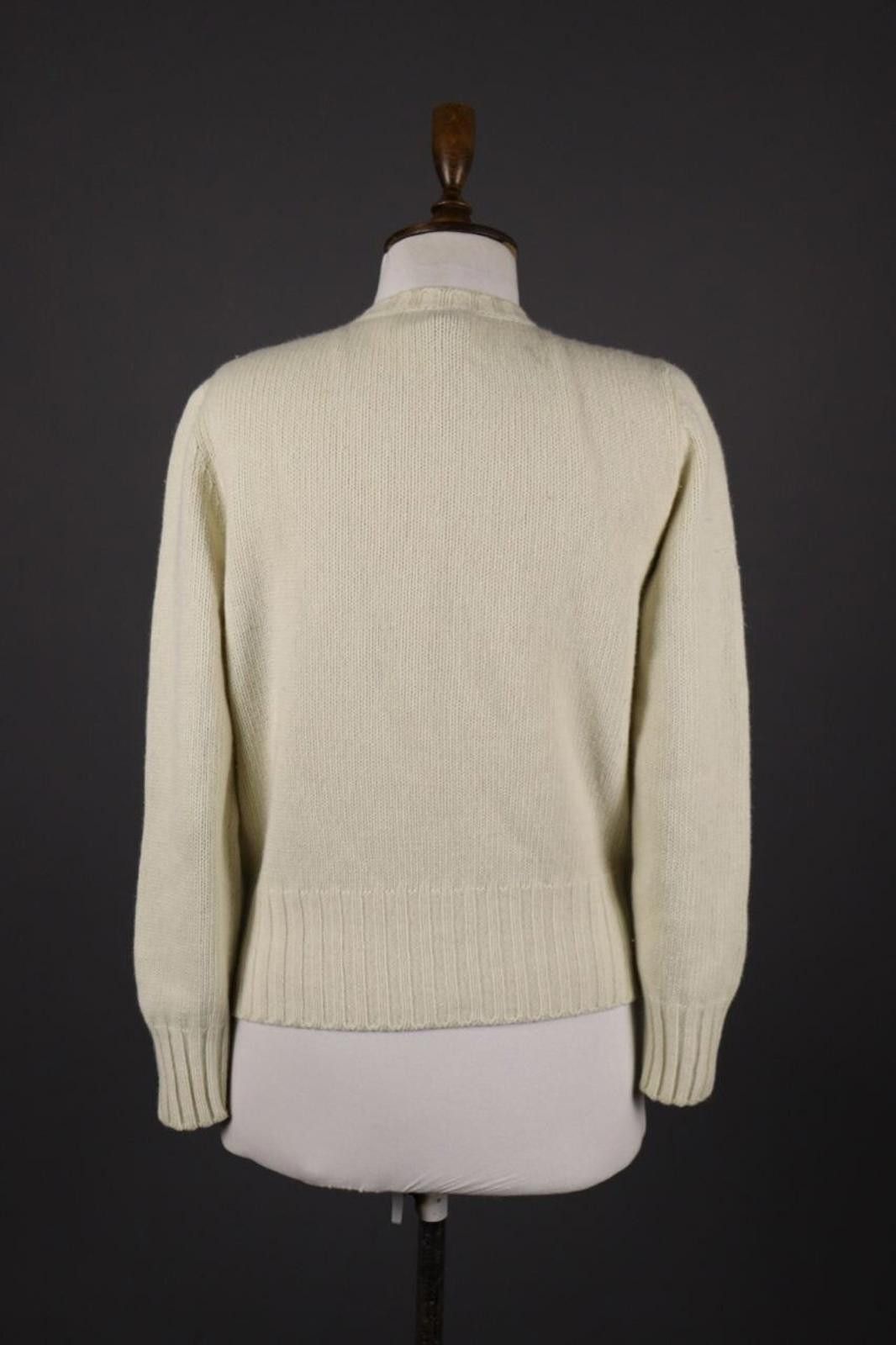 Iris von Arnim Iris Von Arnim Beige Wool Knit Cardigan Sweater Size M Size M / US 6-8 / IT 42-44 - 6 Thumbnail