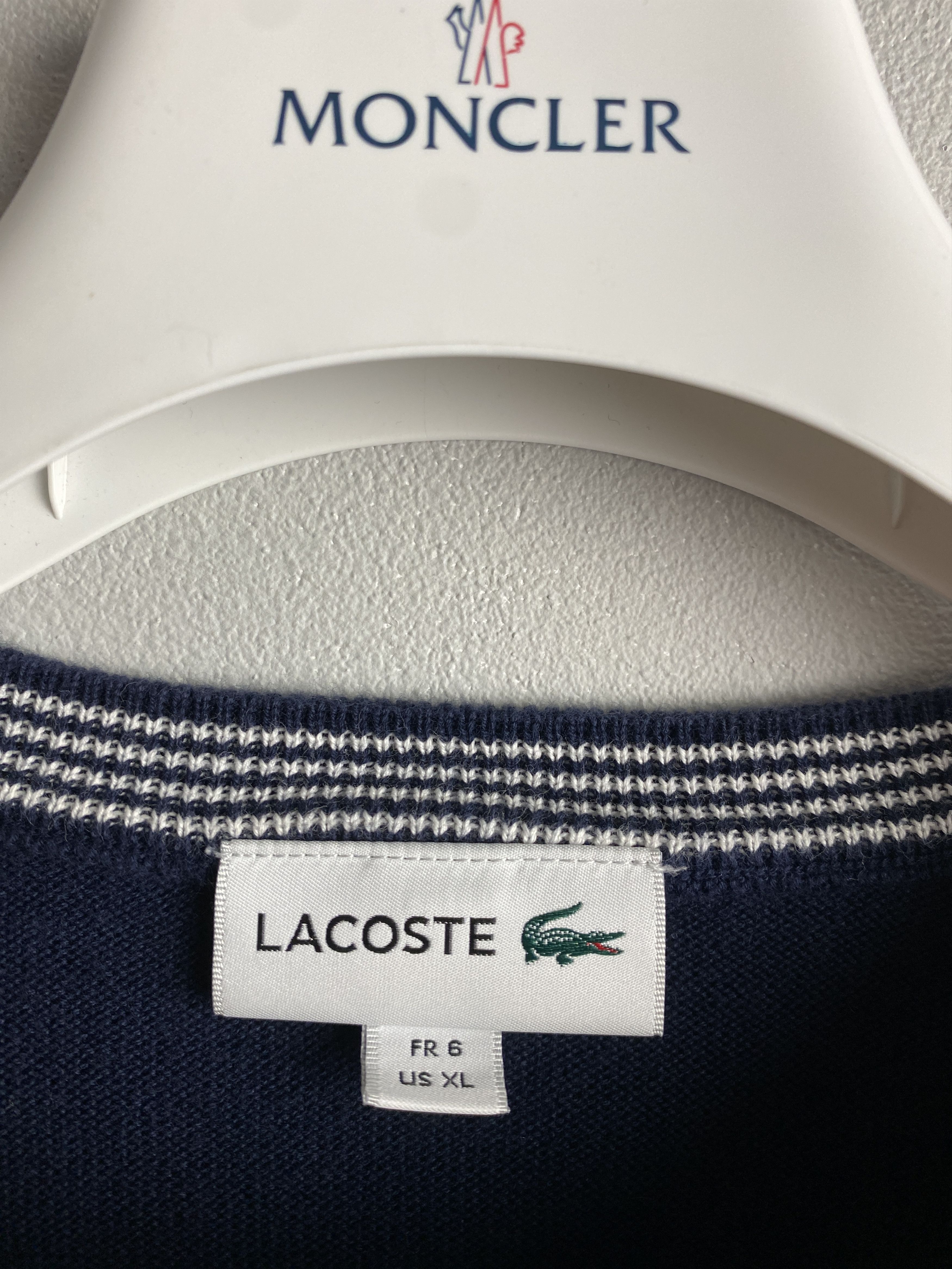 Lacoste Lacoste small logo sweater knitwear casual Size US XL / EU 56 / 4 - 3 Thumbnail