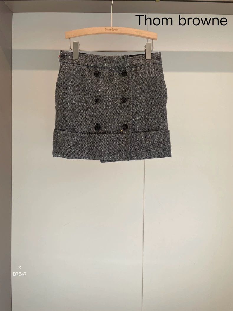 Thom browne Authentic gray wool skirt 2503-Nextarrow