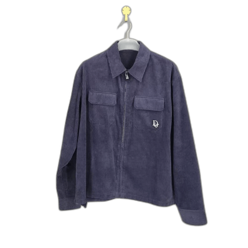 Dior dior oblique embroidered cotton corduroy shirt-2507