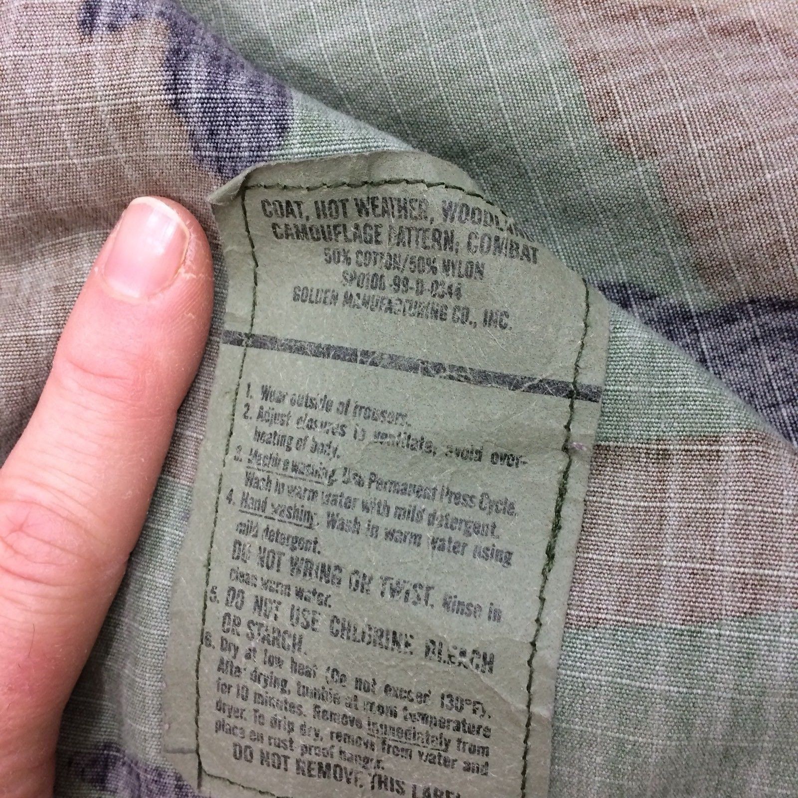 Other Vtg Military Woodland CAMOUFLAGE Hot Weather COMBAT Shirt Size US M / EU 48-50 / 2 - 3 Thumbnail