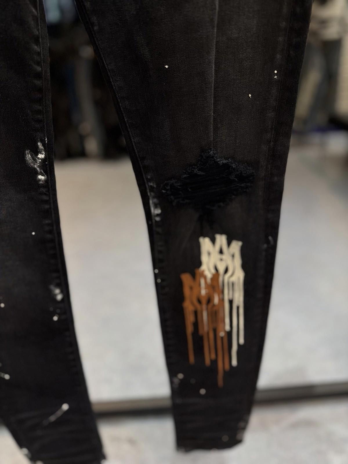 Amiri Size 33 - Amiri Paint Leg Black Jeans 100% Authentic NEW Size US 33 - 7 Thumbnail