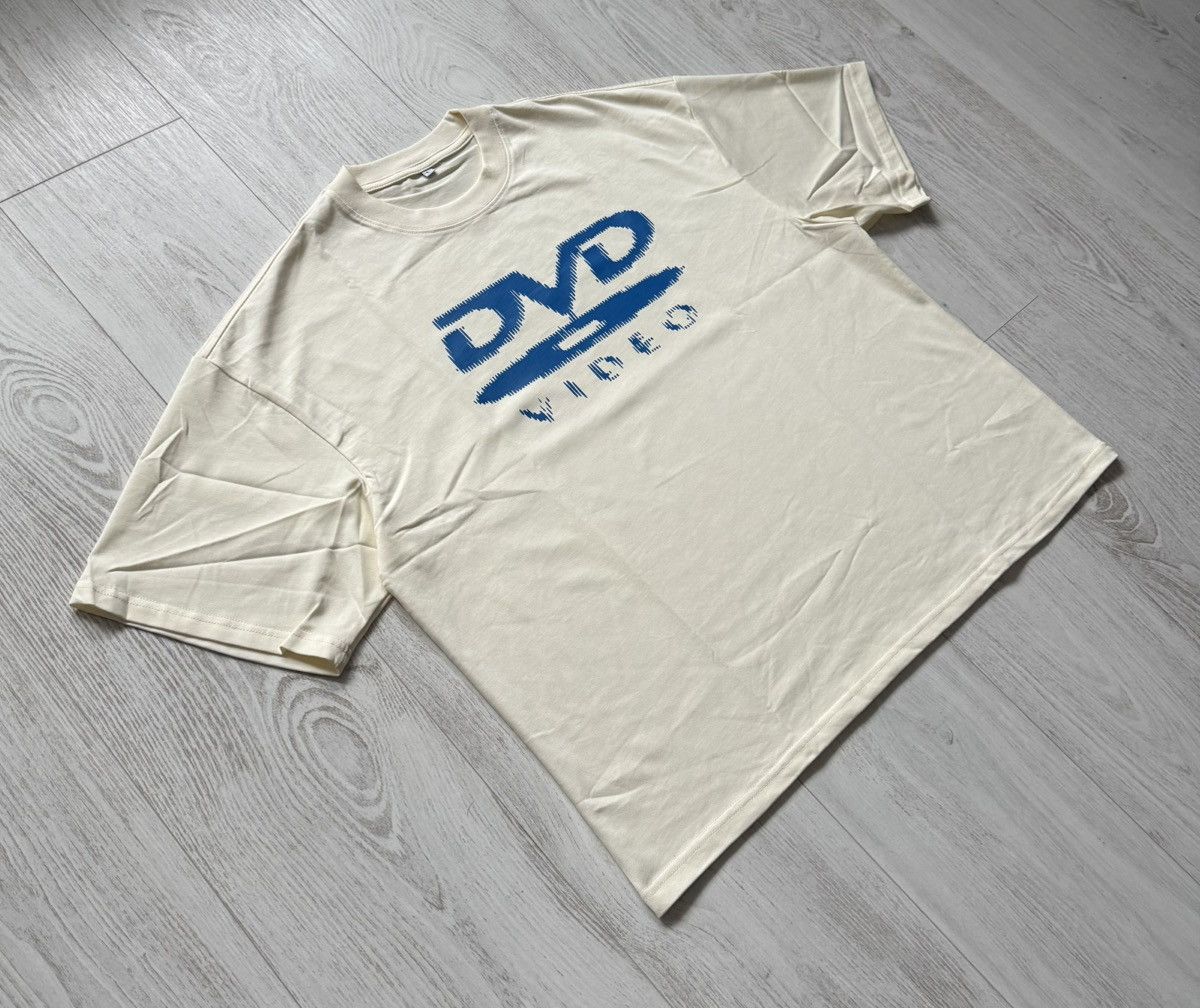 Other DVD Video Logo Retro Boxy T-Shirt Custom Creme Blue Print L Size US L / EU 52-54 / 3 - 3 Thumbnail