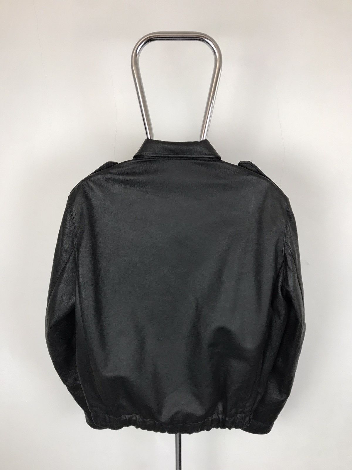 Vintage Men’s L/52,Real Leather Casual Black Dense Jacket,Bomber Size US L / EU 52-54 / 3 - 3 Thumbnail