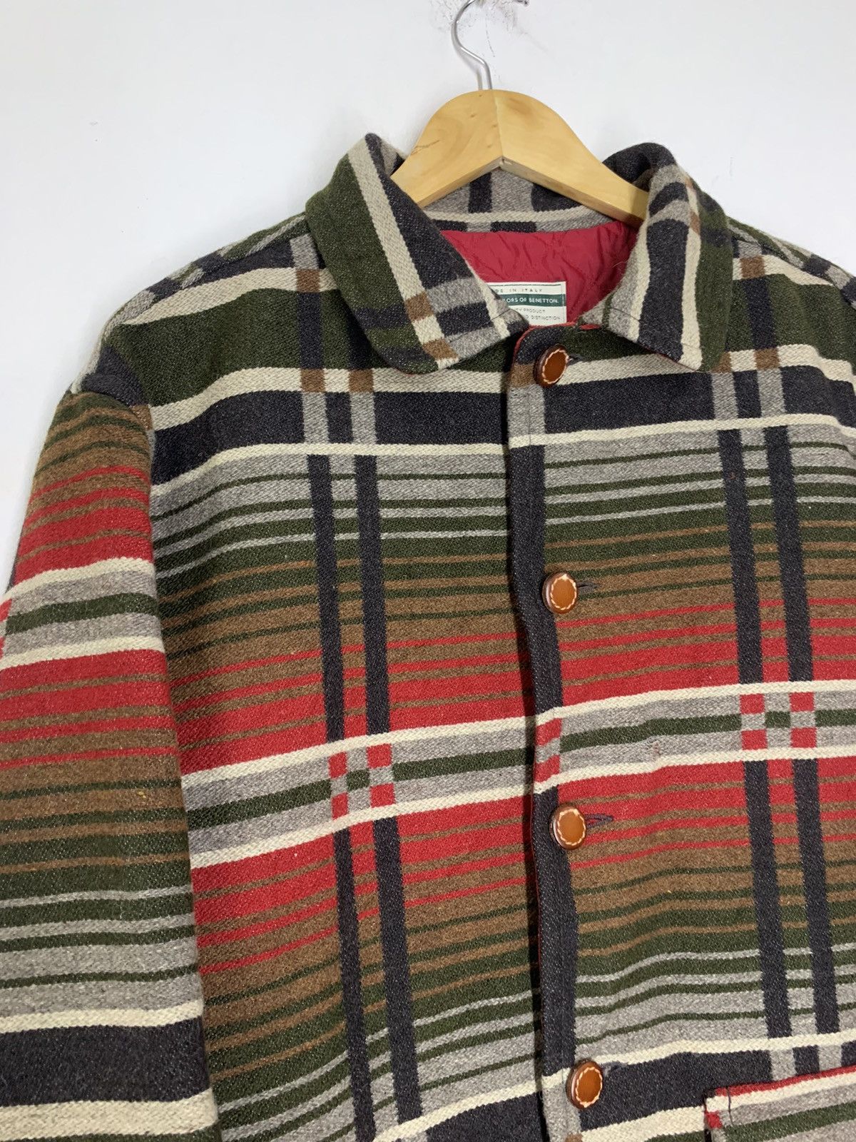 Vintage Vintage United Colour of Benetton Blanket Native Jacket Size US M / EU 48-50 / 2 - 4 Thumbnail