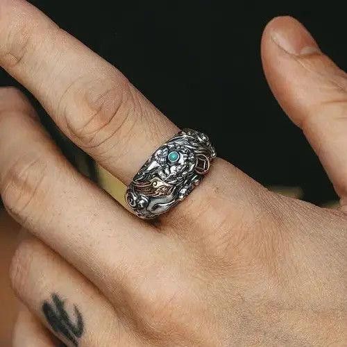Jewelry Vintage Wealth Animal Pixiu Ring Size ONE SIZE - 4 Thumbnail