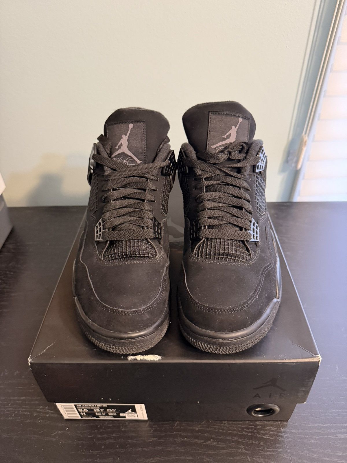 Jordan Brand Jordan Retro 4 Black Cat (2020) Size US 9.5 / EU 42-43 - 3 Thumbnail