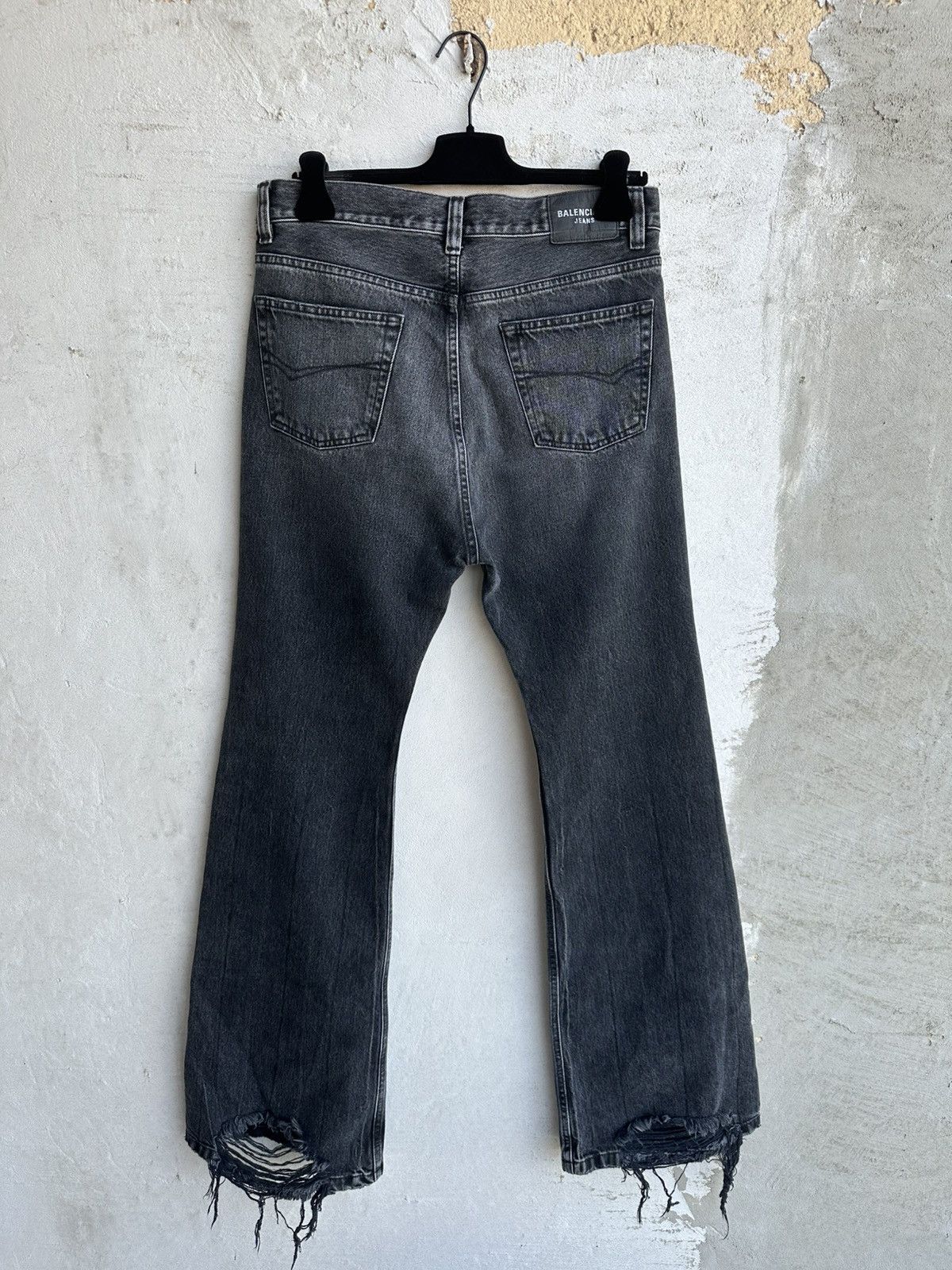 Balenciaga [XS] Fall22 The Lost Tape Gray flared jeans Size US 31 - 6 Thumbnail