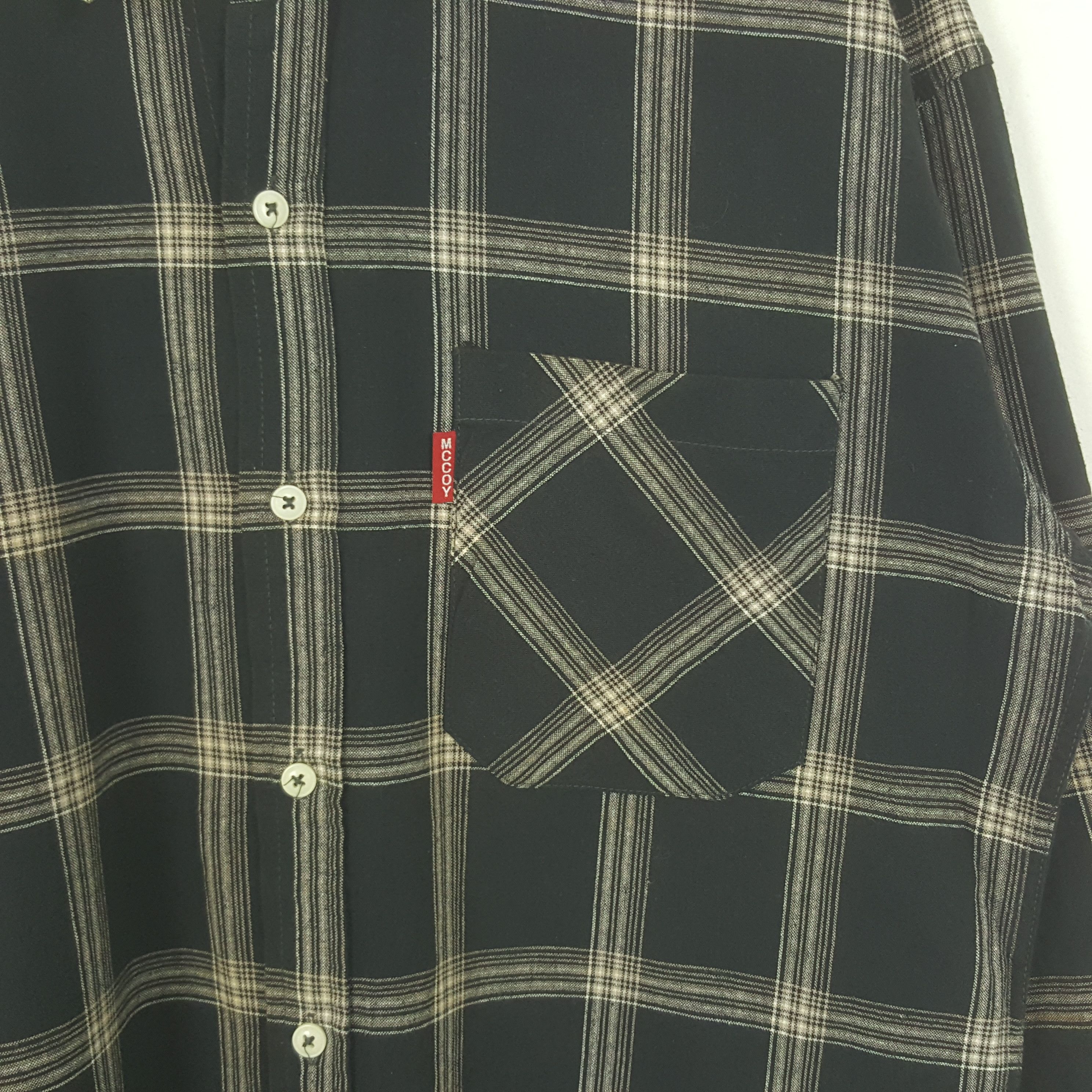Vintage Vintage The Real MrCoy Japan Flannel Shirt Button Up RR10 Size US XL / EU 56 / 4 - 2 Thumbnail