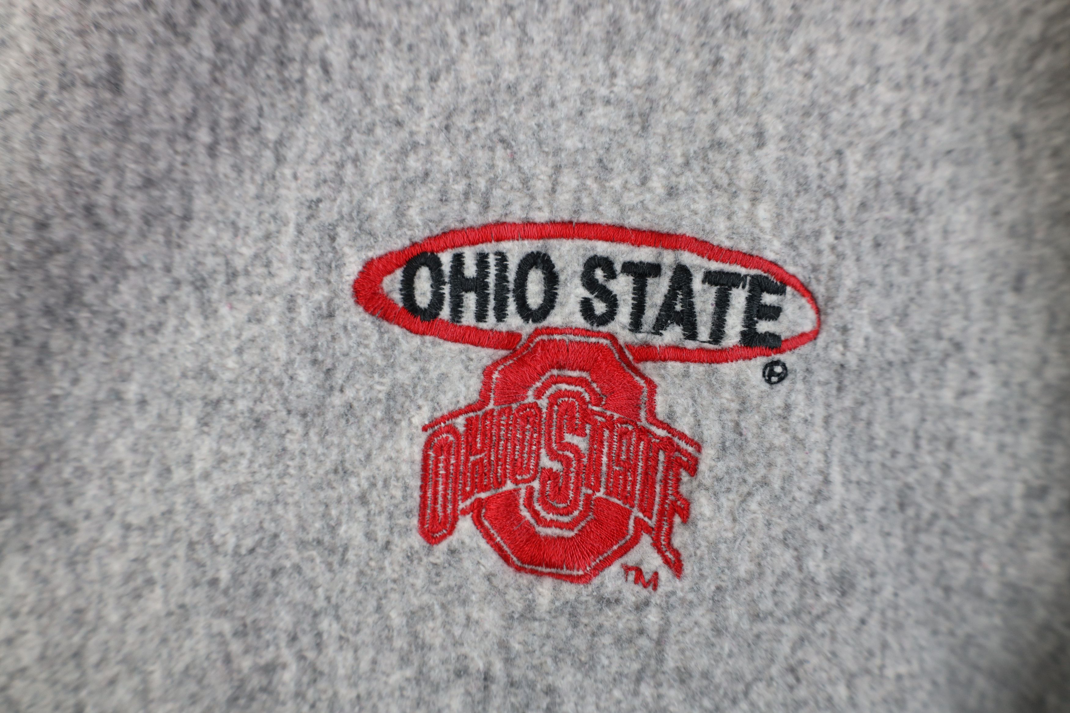 Vintage Vintage 90s Ohio State University Reverse Fleece Sweatshirt Size US XL / EU 56 / 4 - 4 Thumbnail